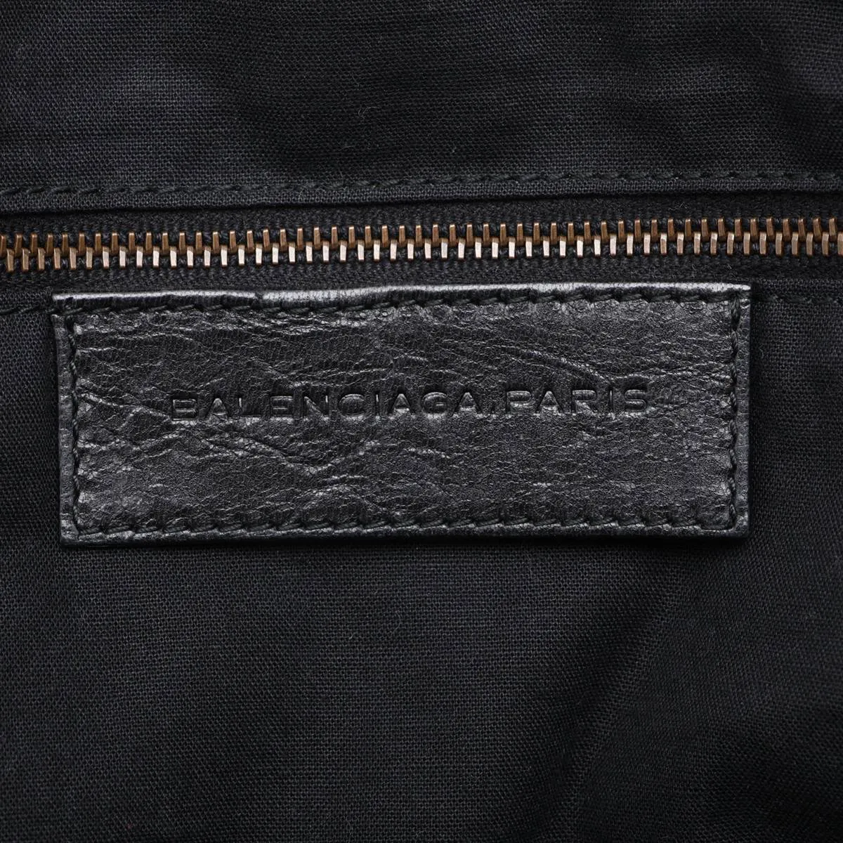 Leather 2-Way Handbag, Black, 278195, with Mirror — view 10