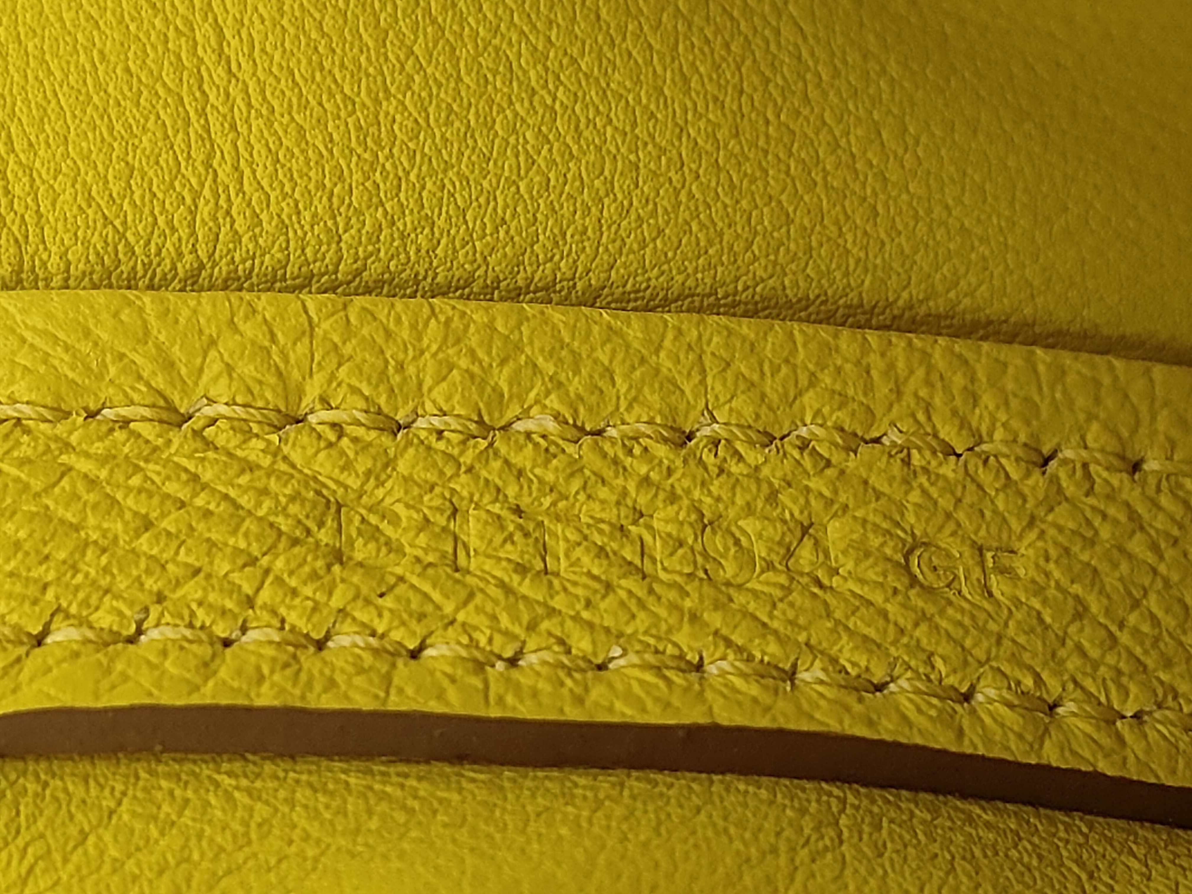 Vanquatrième Mini 21 24/24 Yellow Silver Hardware B Stamp: 2023 Handbag — view 10