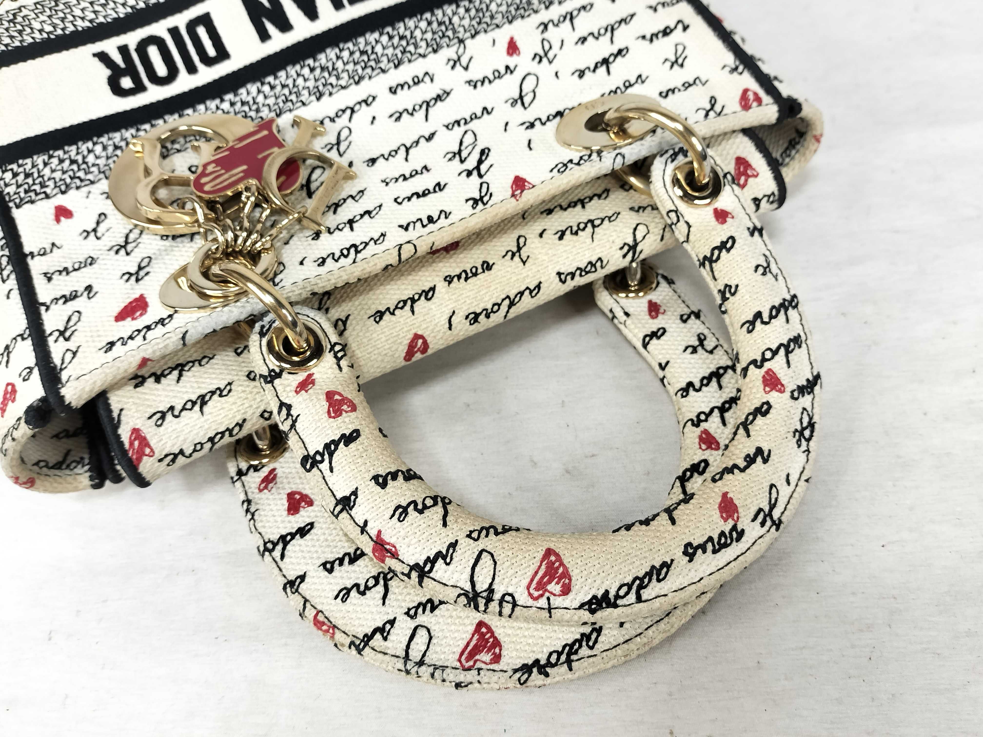 Lady D-Lite Embroidery 2-Way Bag with Strap - Handbag — view 3