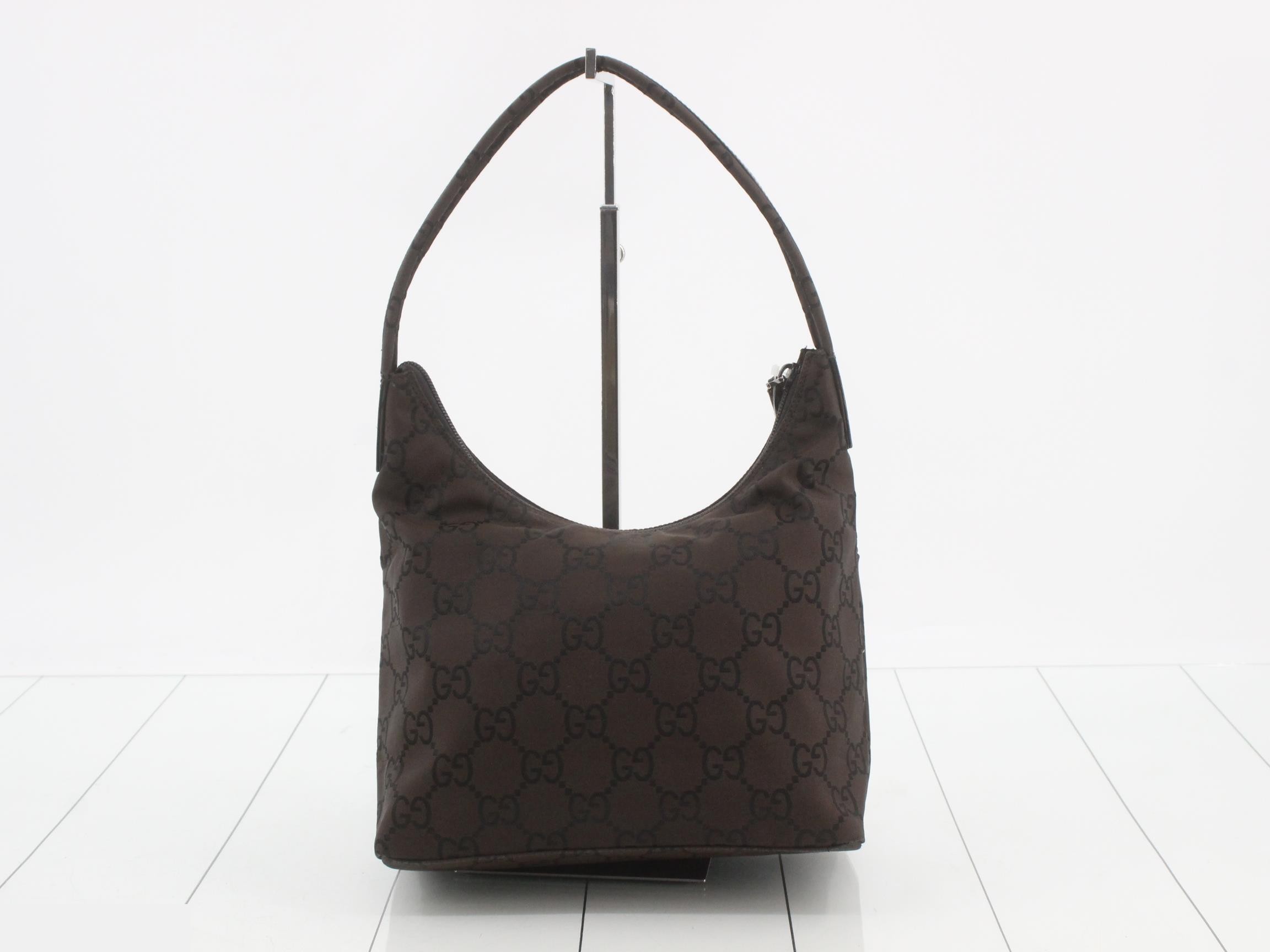 GG One-Shoulder Bag, Brown — view 2