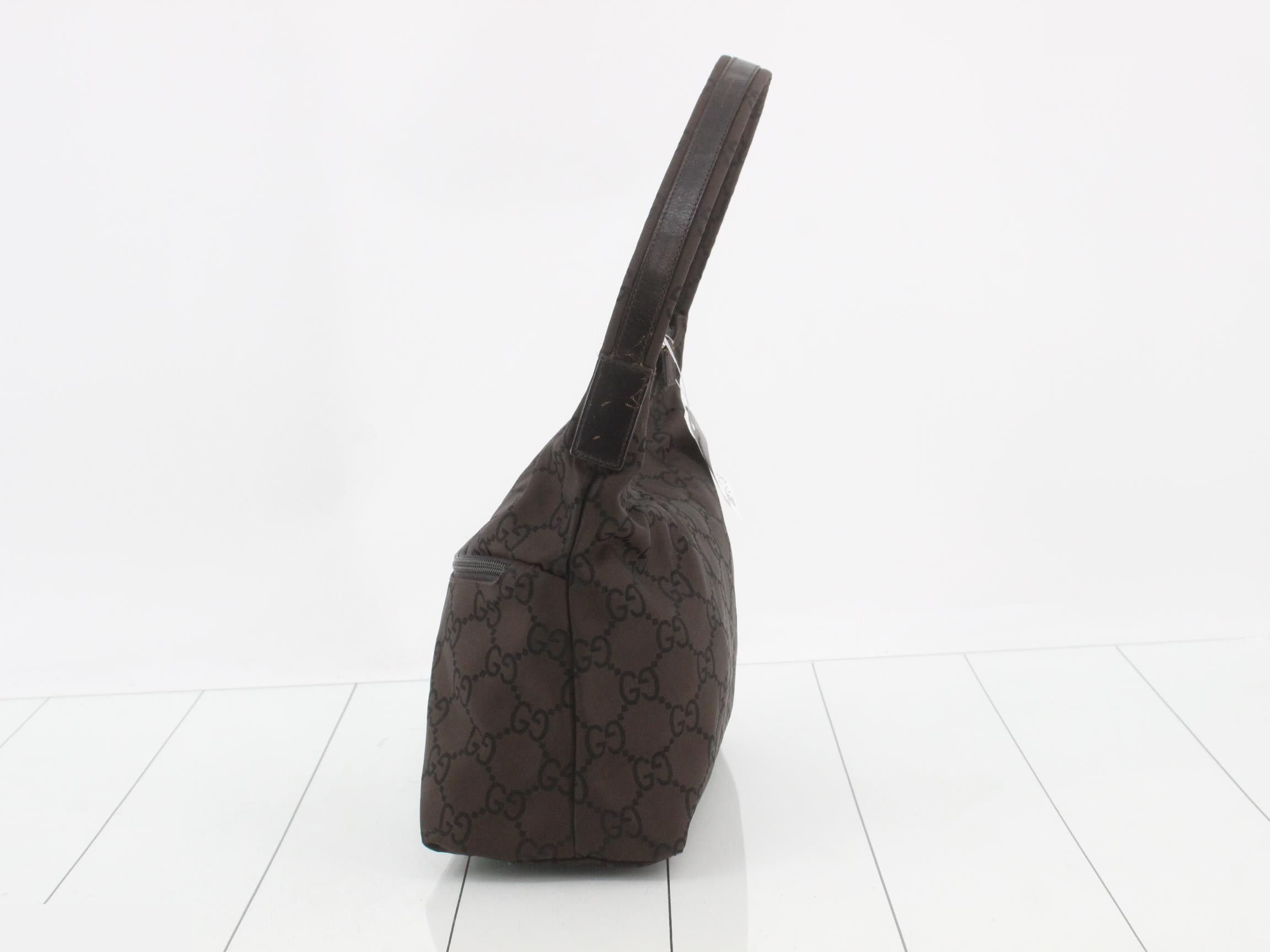 GG One-Shoulder Bag, Brown — view 3