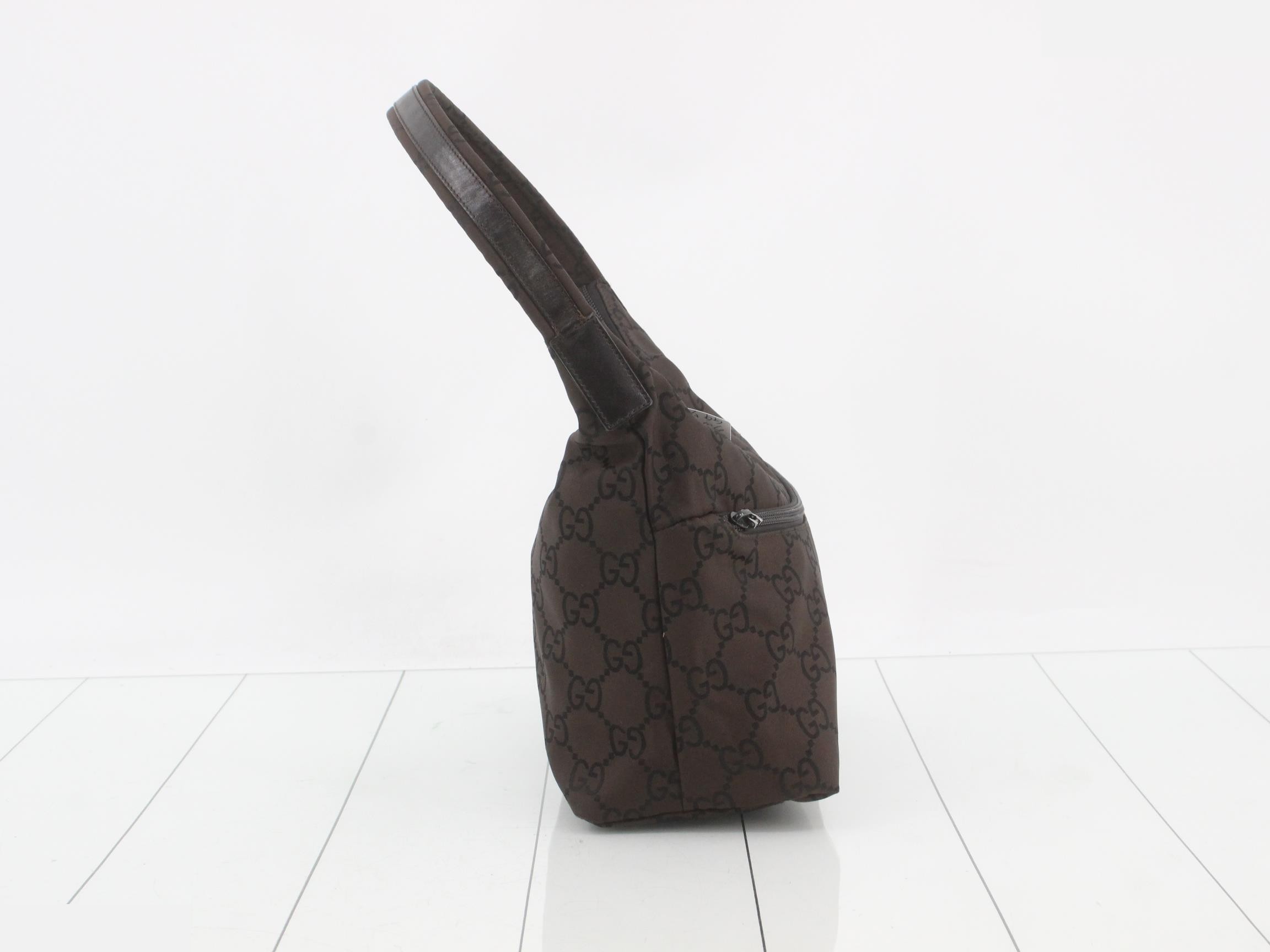 GG One-Shoulder Bag, Brown — view 4