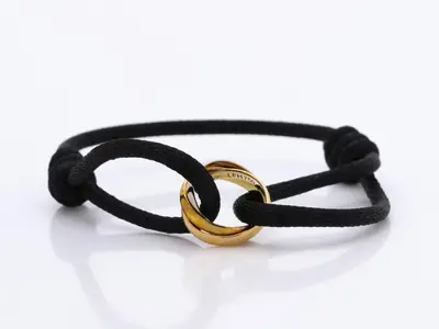 Trinity Cord Bracelet, 750 series, 2.9g, wrist circumference approximately 19cm