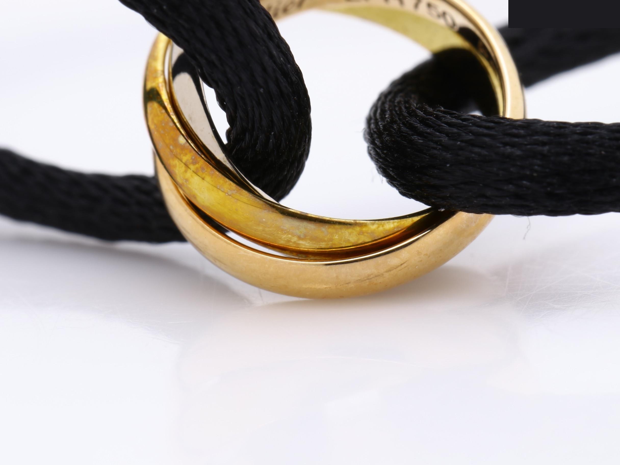 Trinity Cord Bracelet, 750 series, 2.9g, wrist circumference approximately 19cm — view 2