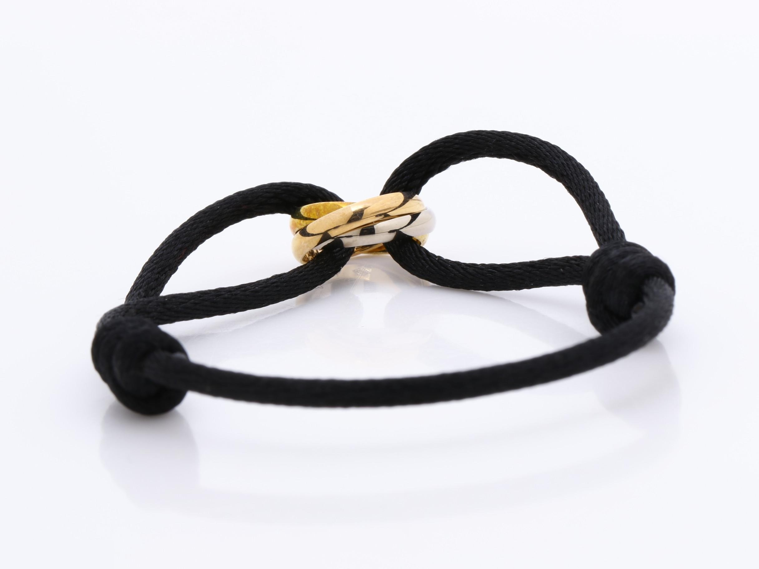 Trinity Cord Bracelet, 750 series, 2.9g, wrist circumference approximately 19cm — view 4