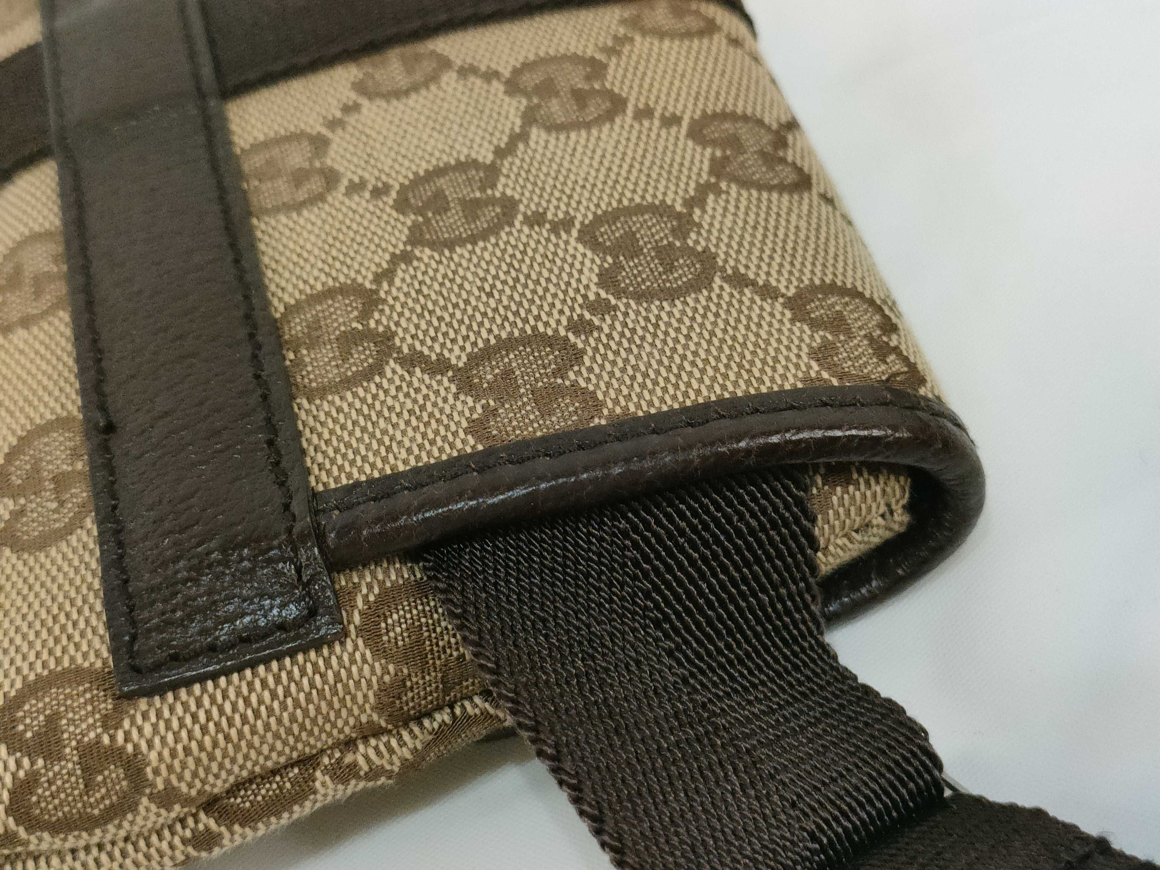 GG Canvas Waist Bag (Brown) — view 4