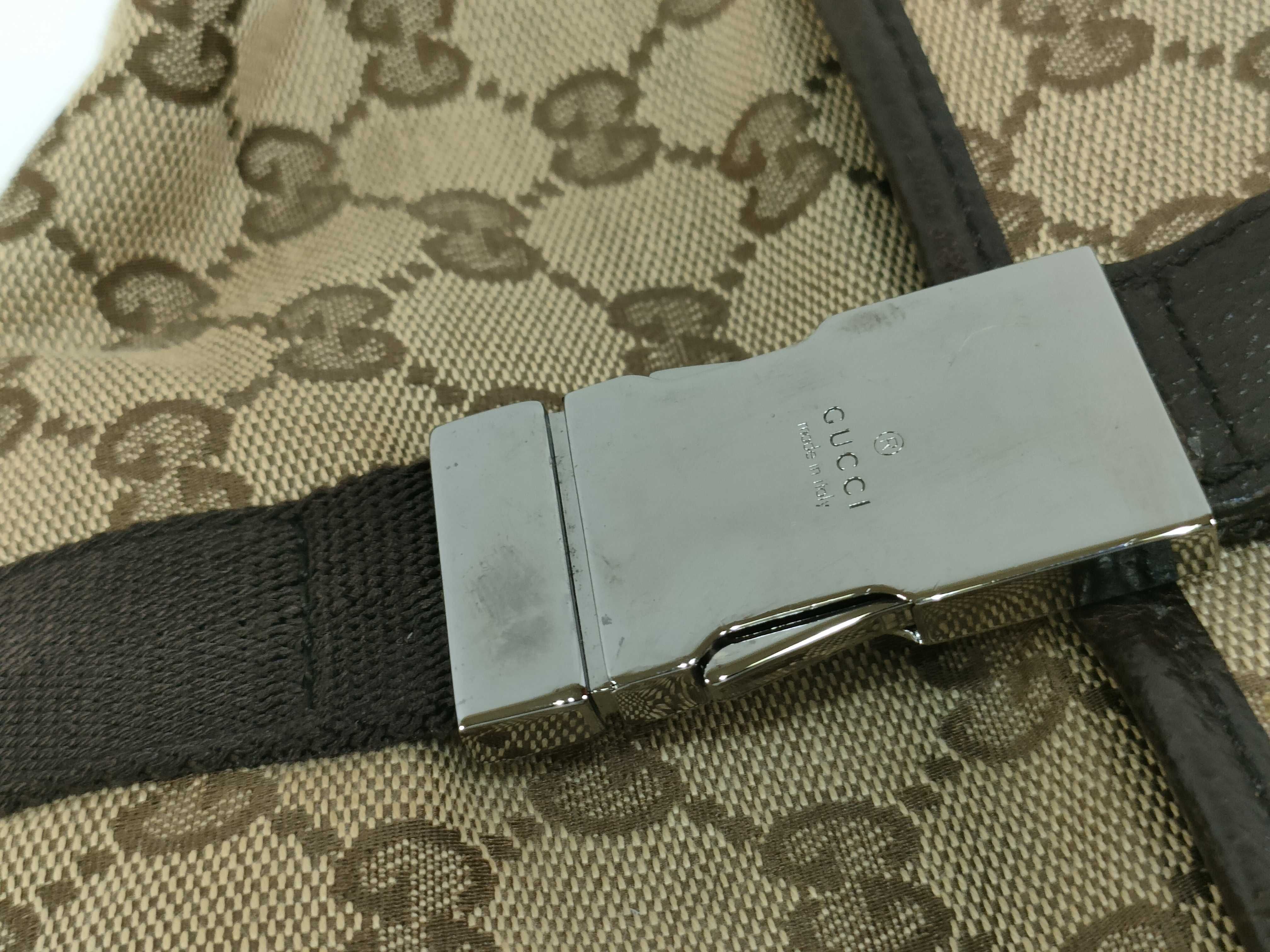 GG Canvas Waist Bag (Brown) — view 9