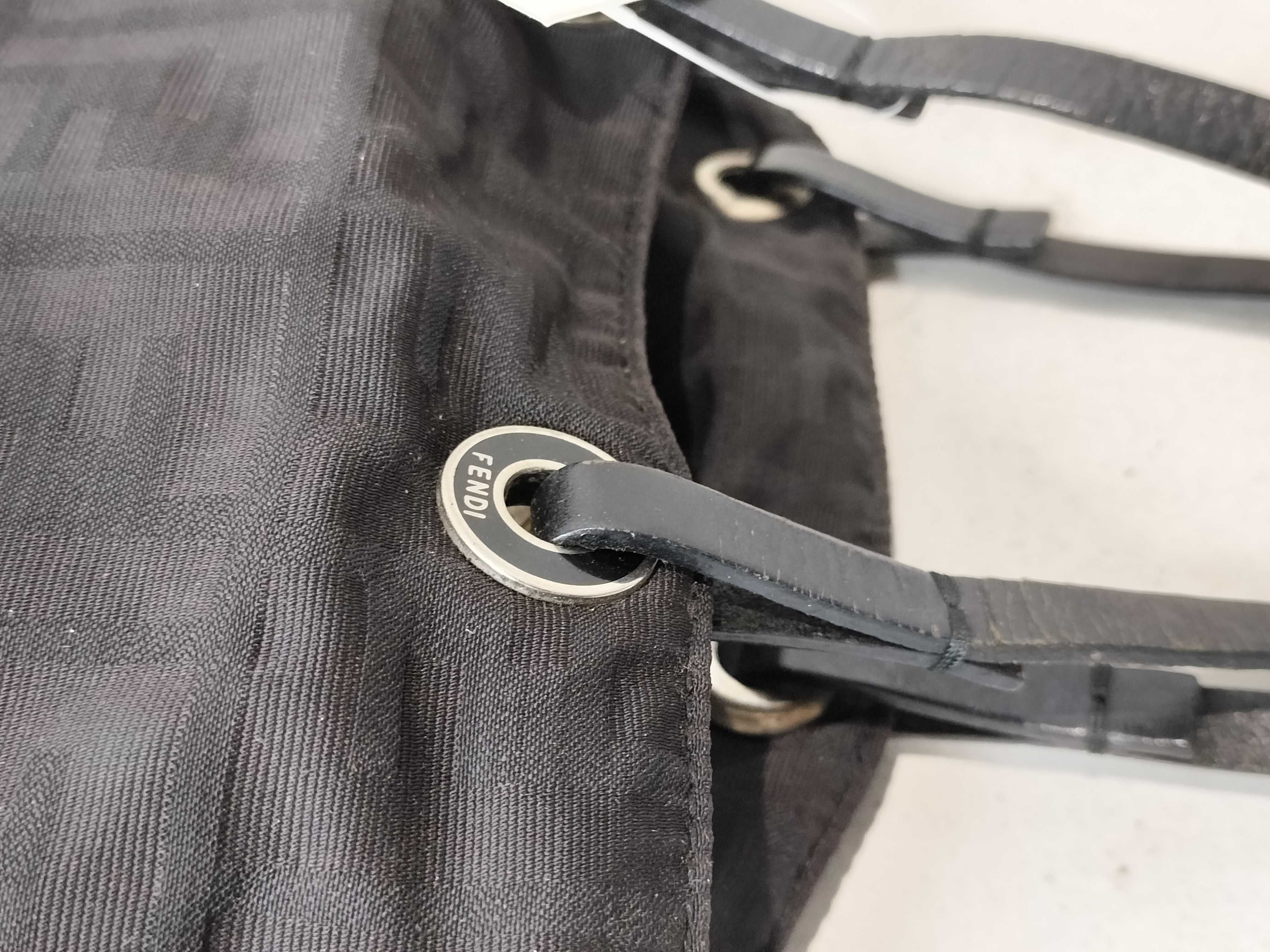 Zucca pattern black handbag — view 5