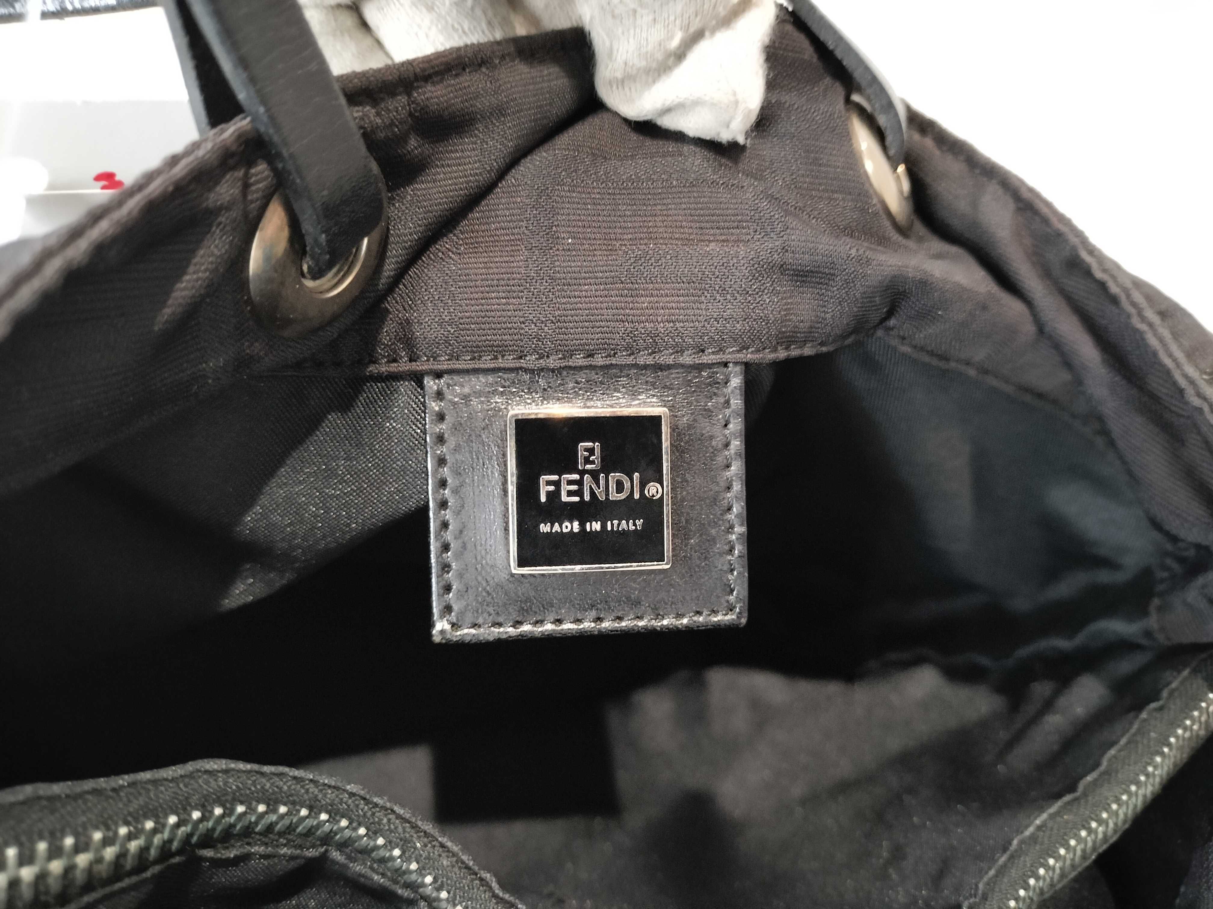 Zucca pattern black handbag — view 10