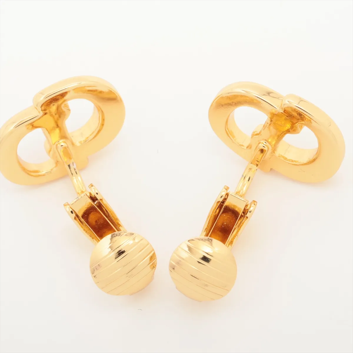 CD logo necklace, GP gold. Shows signs of wear including — view 14