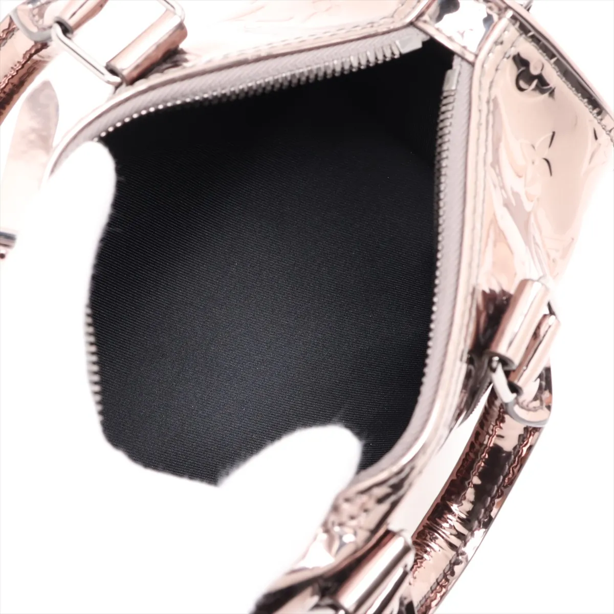 Monogram Mirror Canvas Keepall Bandoulière 25 M26903 Silver (RFID detected) — view 7