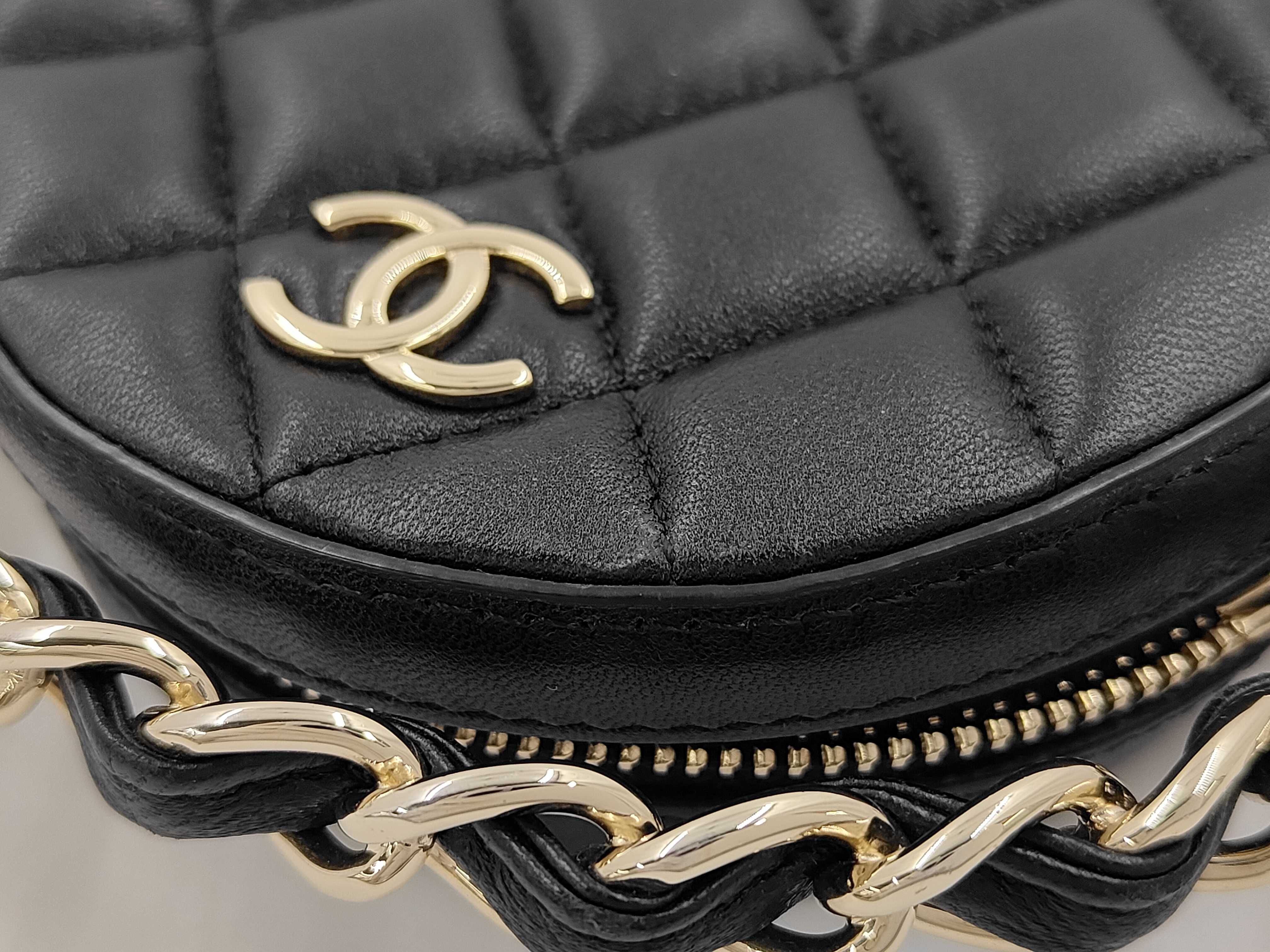 Coco Mark Frame Chain Round Handbag — view 6