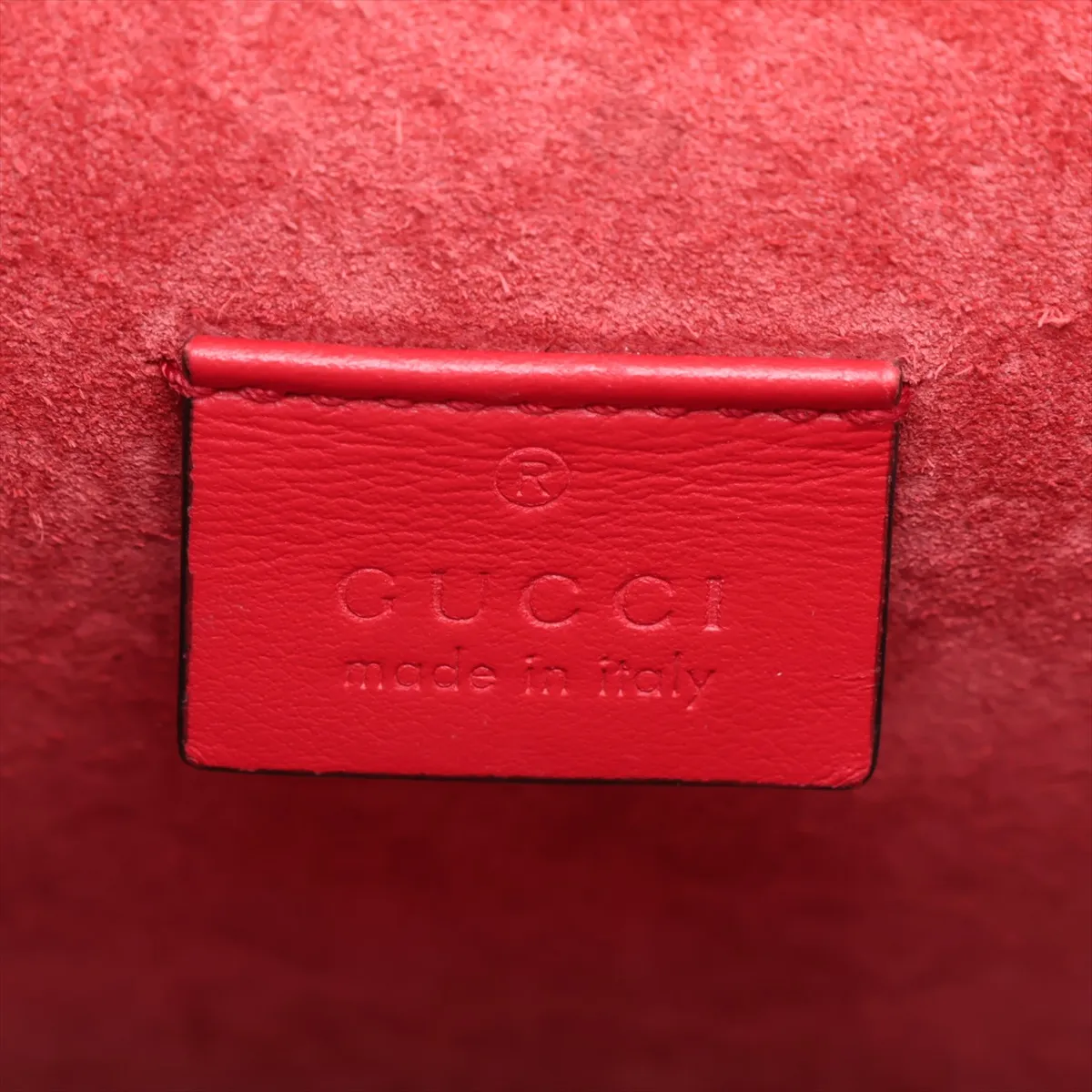 GG Supreme Dionysus 421970 PVC x Leather x Suede Chain Shoulder Bag Beige x Red — view 9