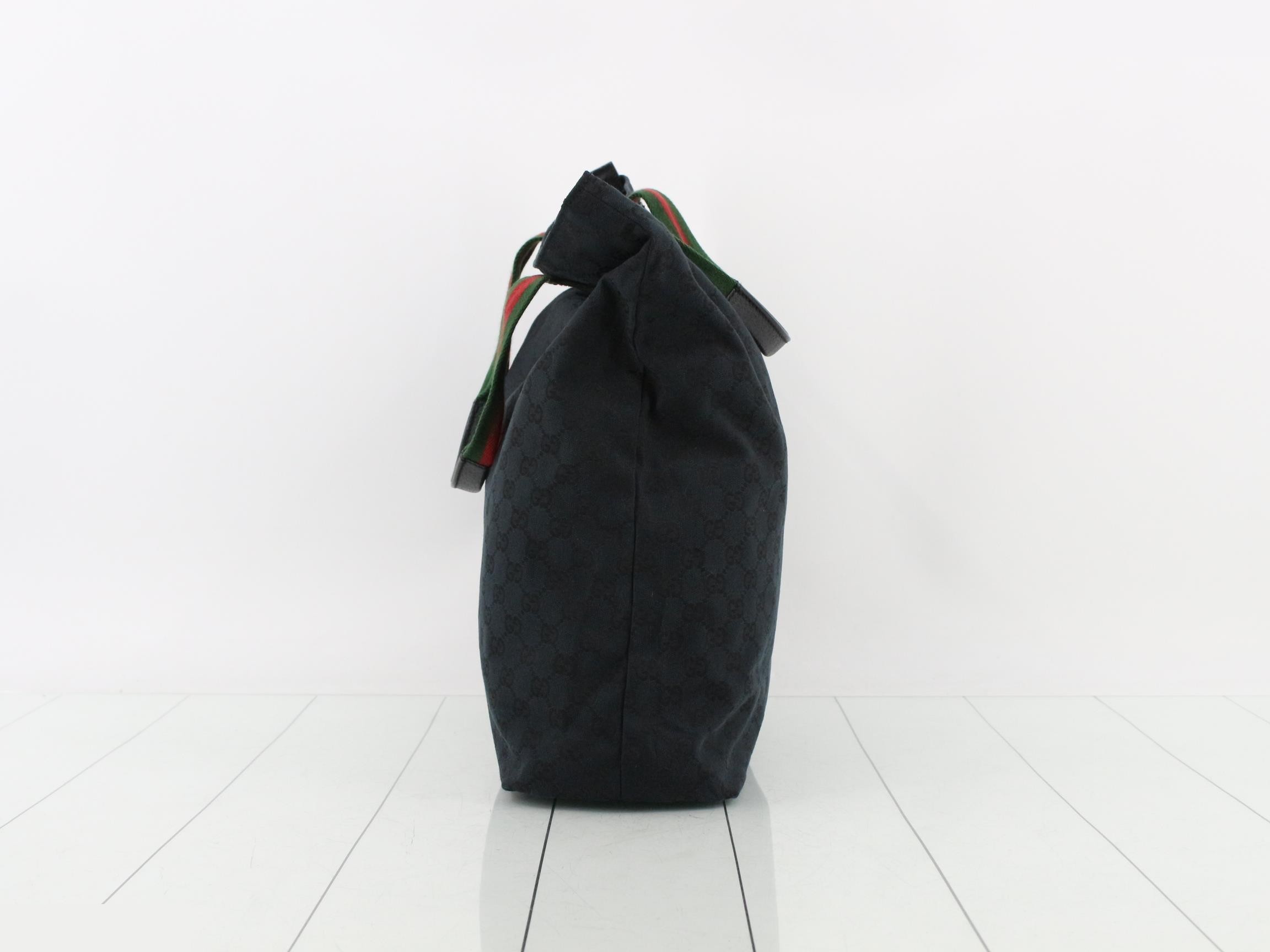 GG Canvas Tote Bag - Black — view 3