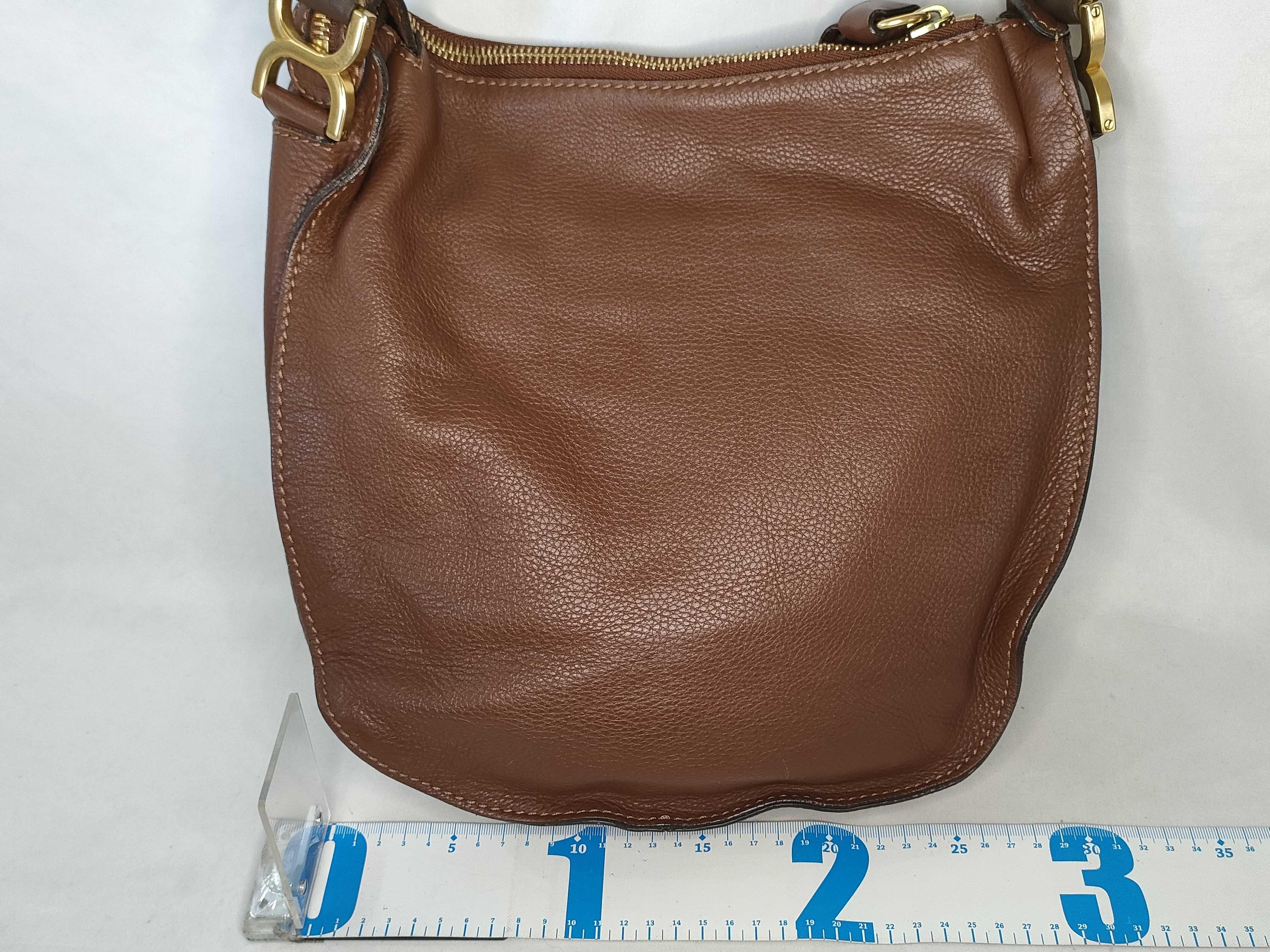 marcy leather handbag shoulder bag brown shoulder bag — view 2