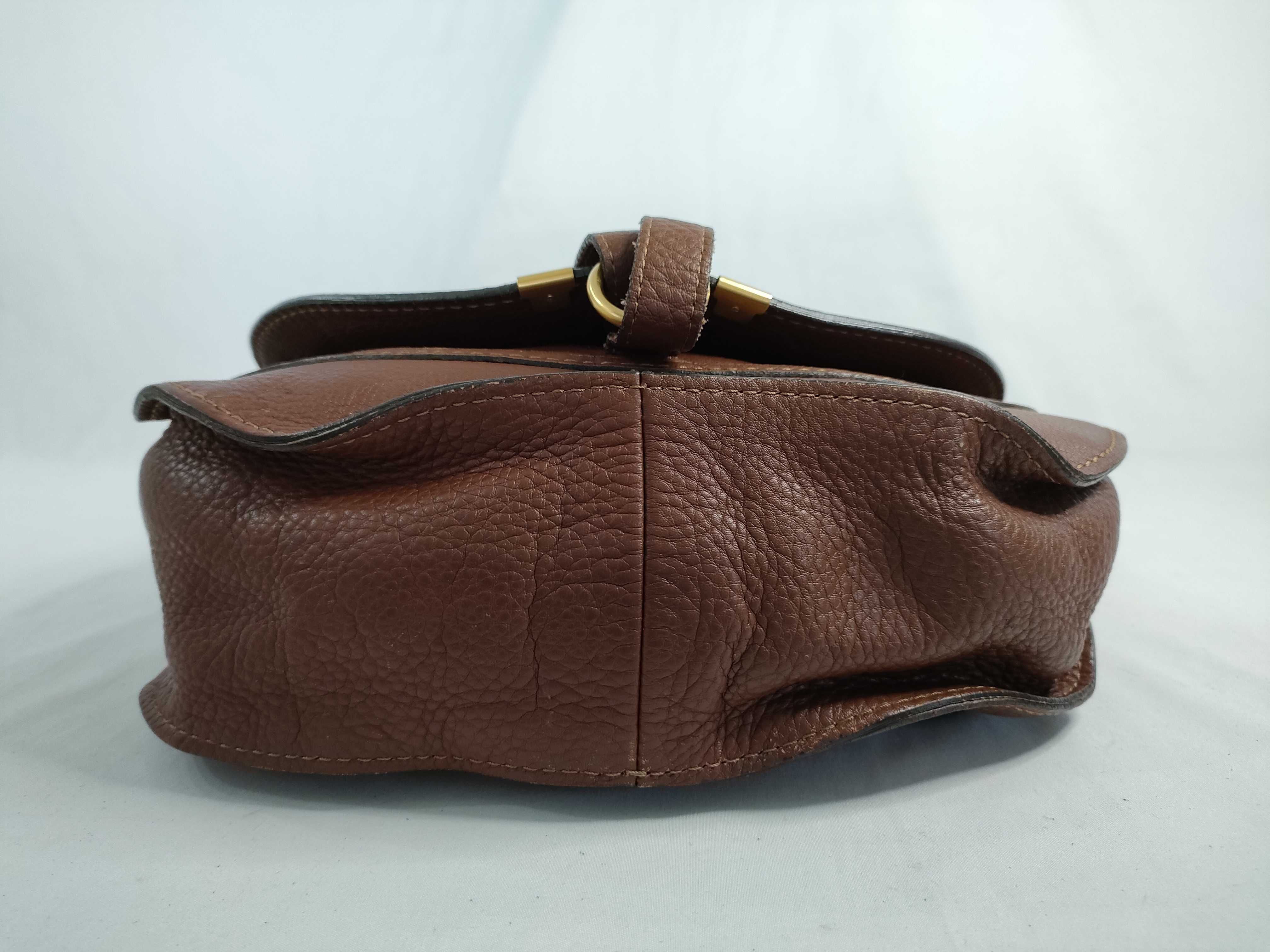 marcy leather handbag shoulder bag brown shoulder bag — view 7