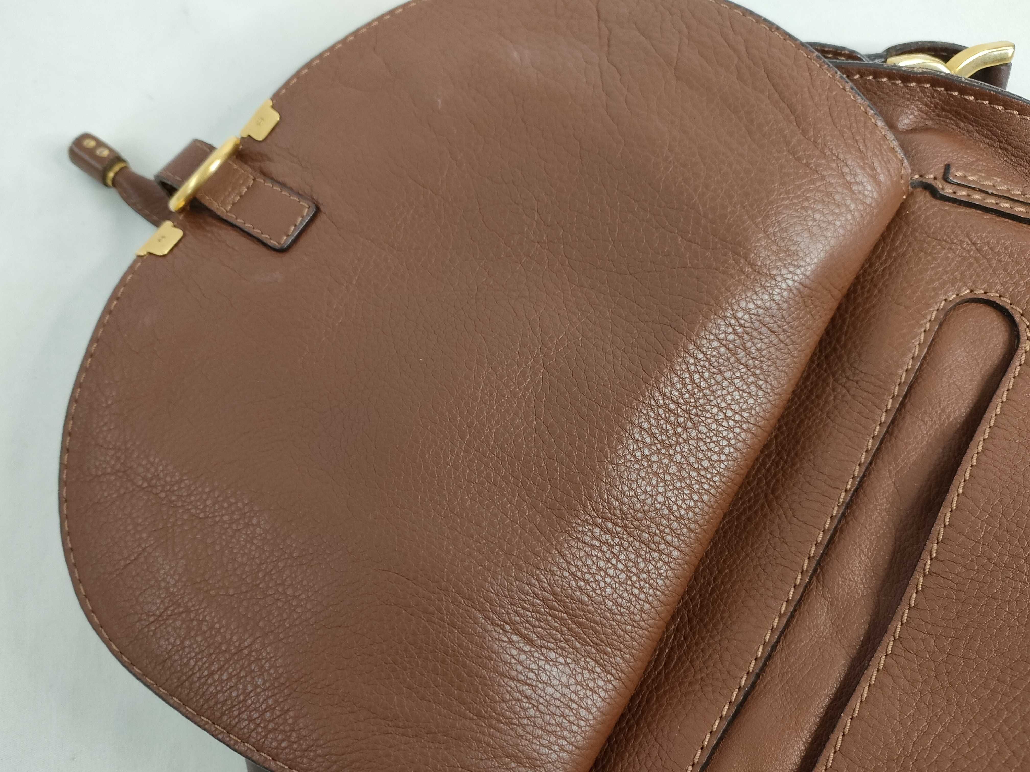 marcy leather handbag shoulder bag brown shoulder bag — view 8