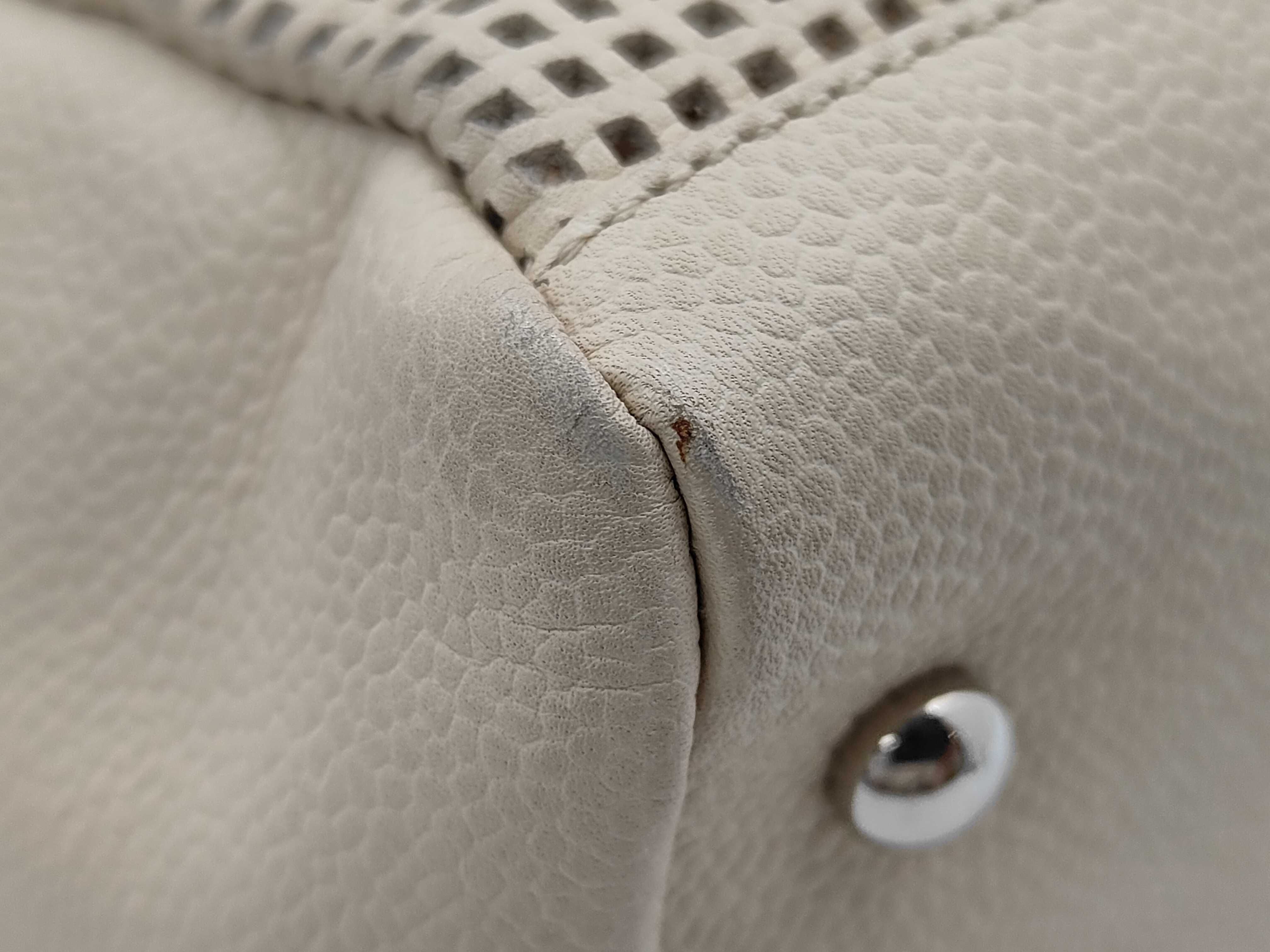 Coco Mark Handbag, Perforated Beige, with Seal/Card — view 6