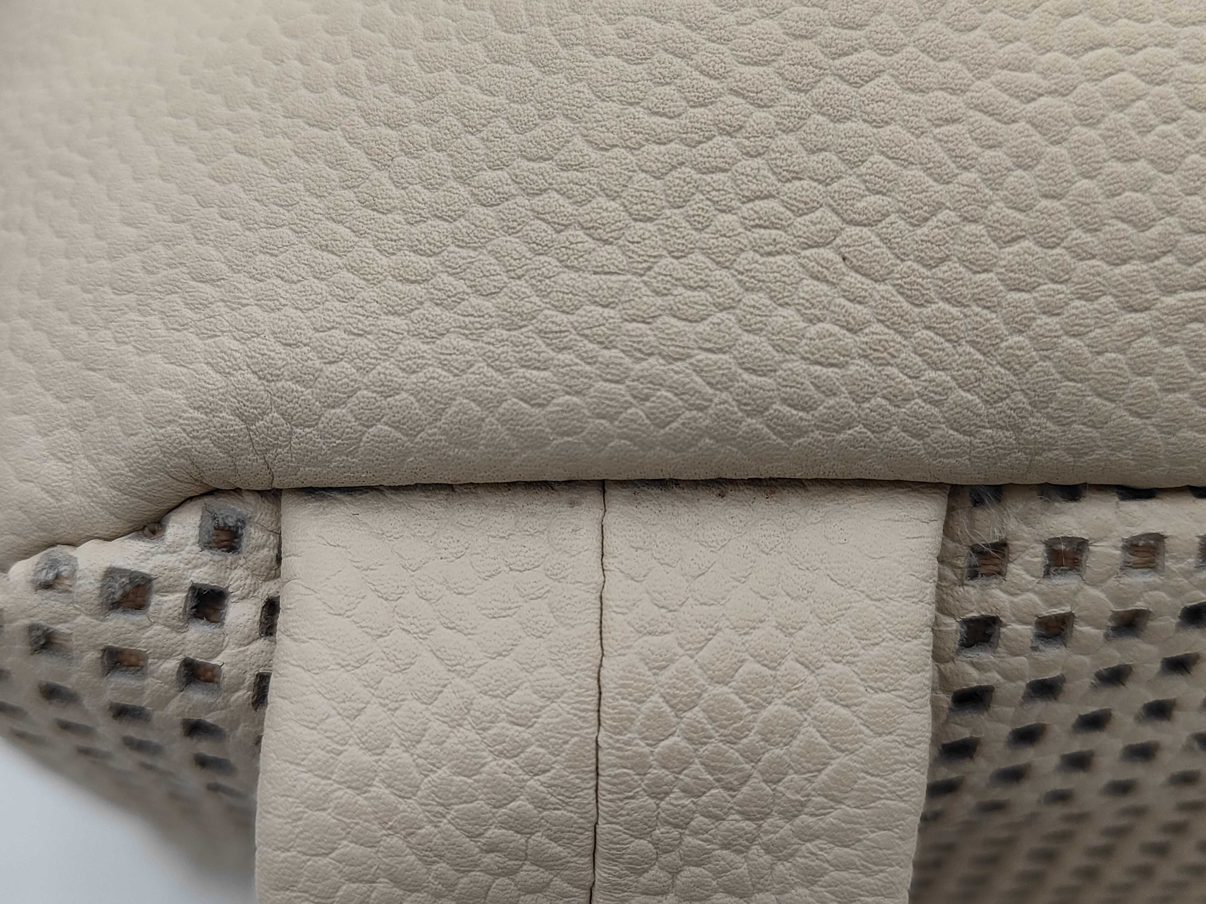 Coco Mark Handbag, Perforated Beige, with Seal/Card — view 7