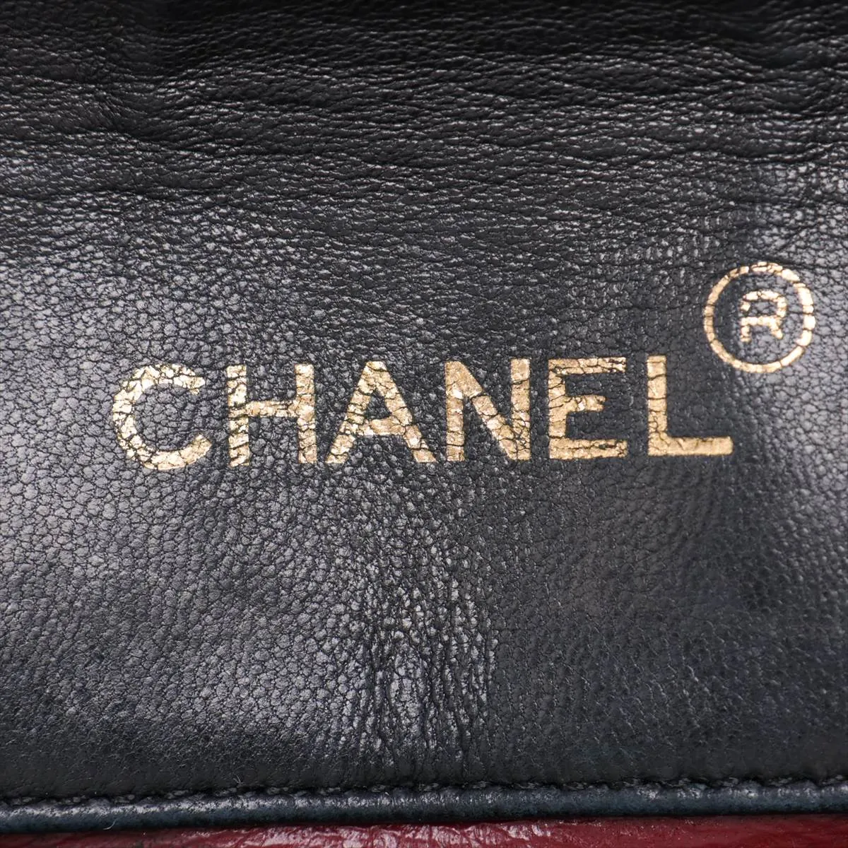 Matelassé Lambskin Single Flap Single Chain Bag, Push Lock, Black with Gold Hardware, 0980299 (Serial Number in the 0s) — view 8