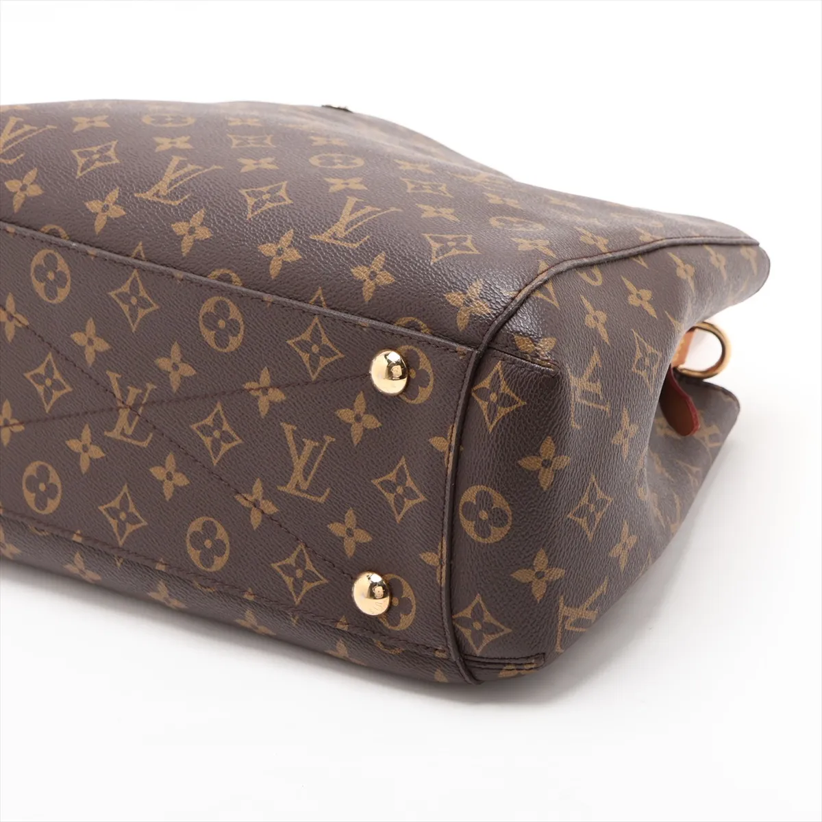Monogram Montaigne MM M41056 CA1184 Brown, clochette strap cracked. — view 3