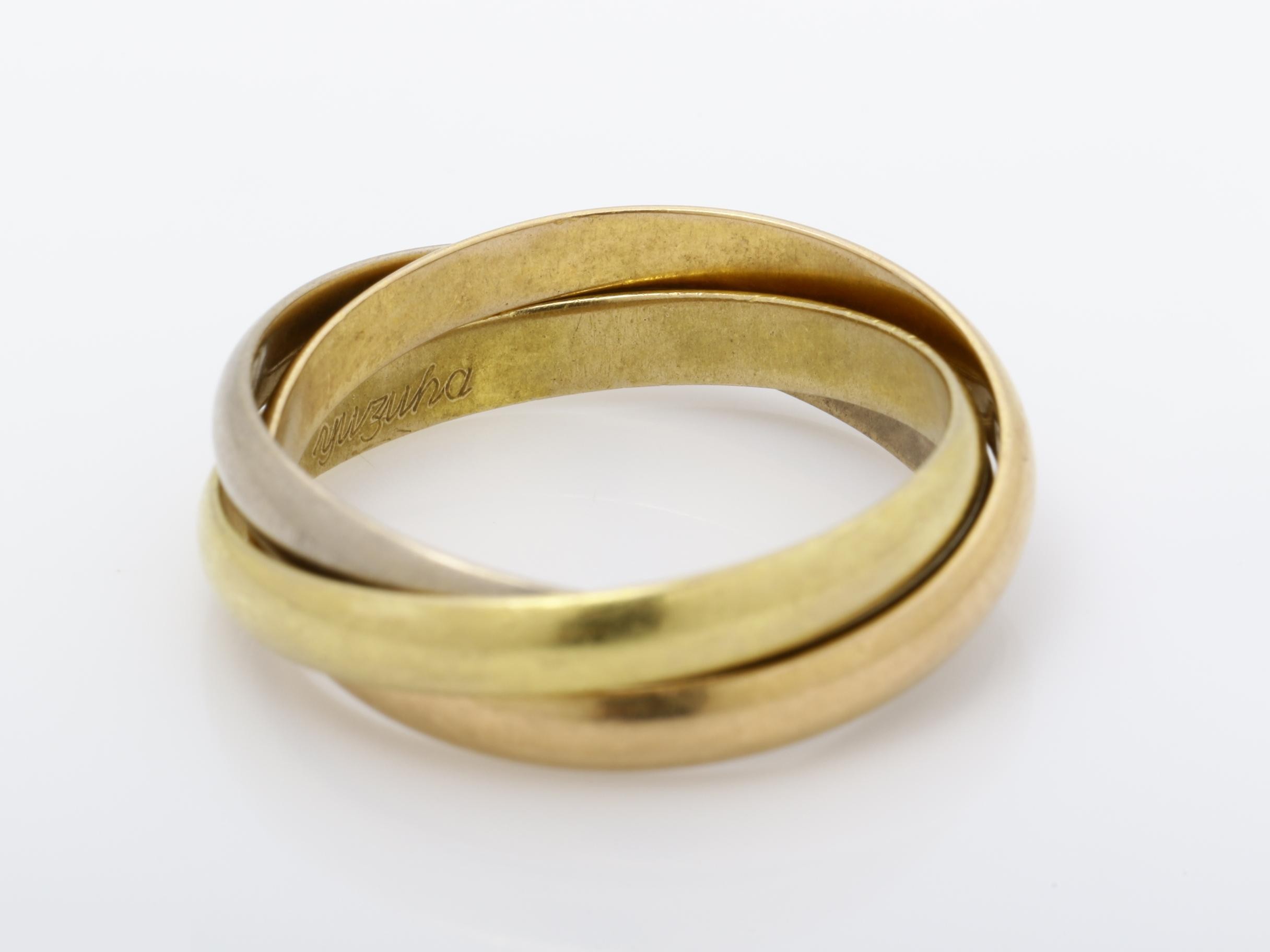 Trinity (precious metal) ring, K18, 5g, #53 — view 4