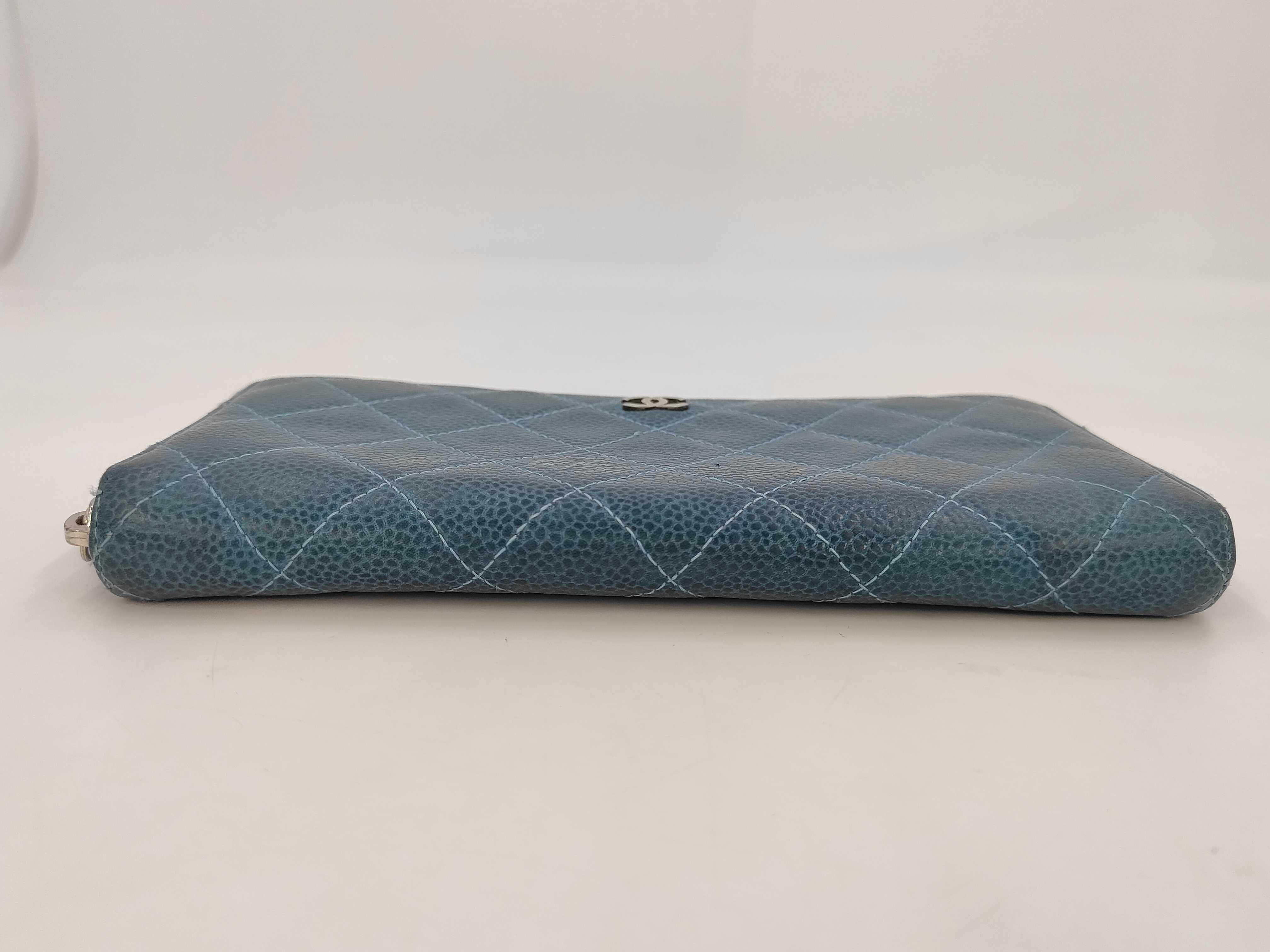 Blue Caviar Skin Matelassé Wallet (Serial Number 17) — view 4
