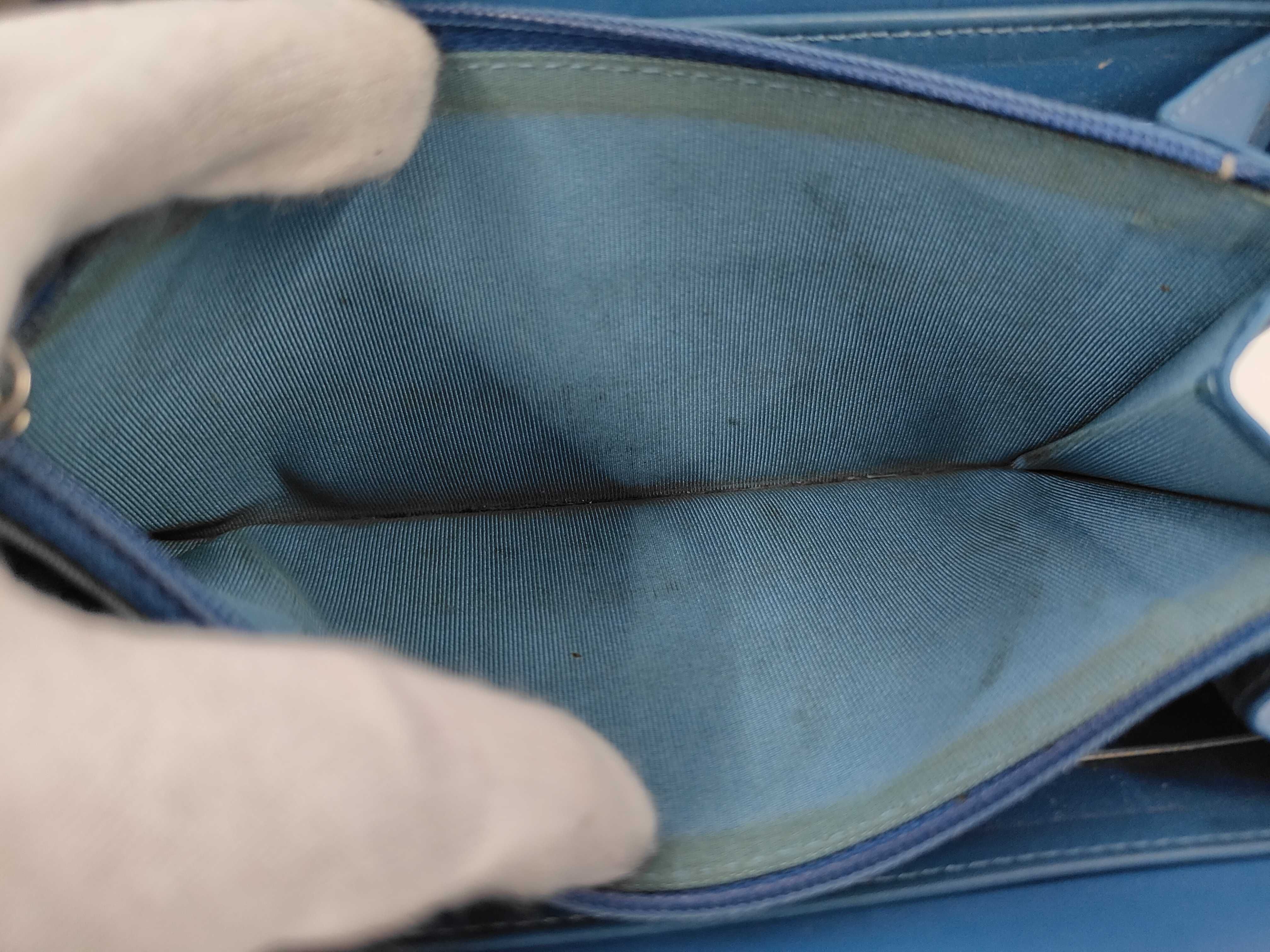 Blue Caviar Skin Matelassé Wallet (Serial Number 17) — view 7