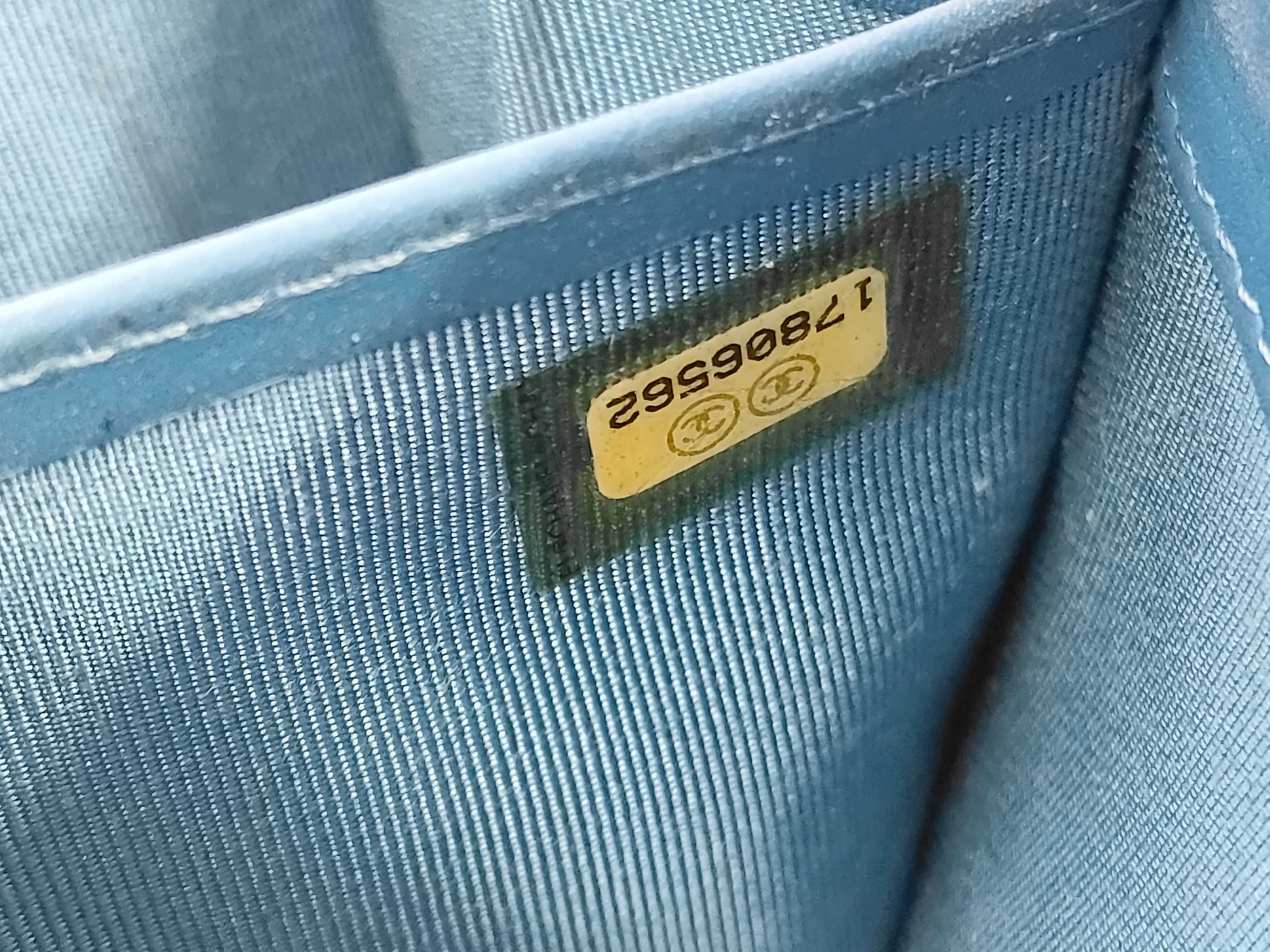 Blue Caviar Skin Matelassé Wallet (Serial Number 17) — view 10
