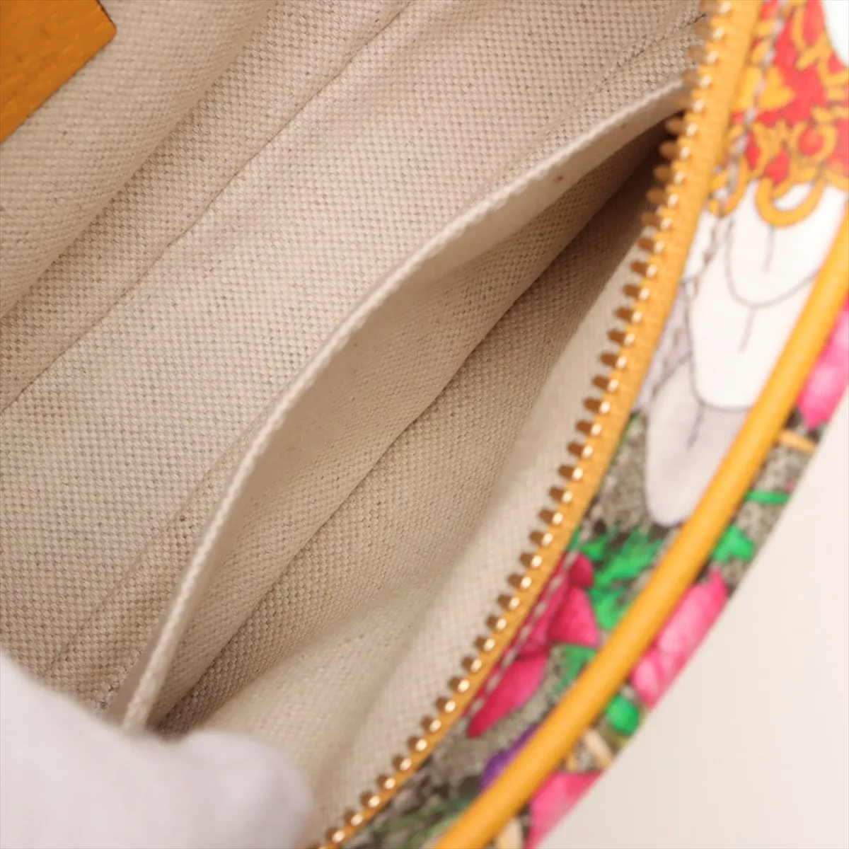 GG Flora Ophidia PVC x Leather Body Bag, Yellow, 574796 — view 8