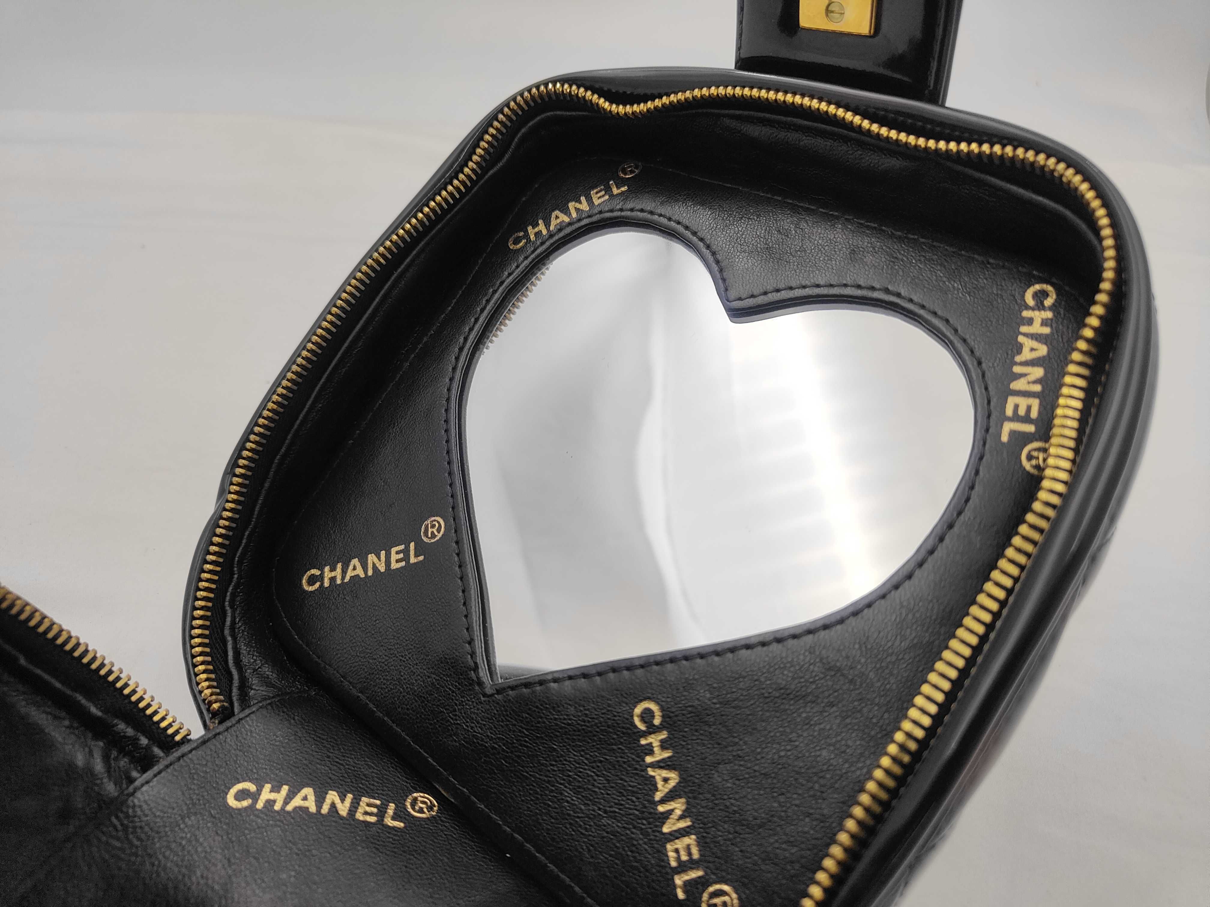 Heart Mirror Patent Vanity Bag — view 7