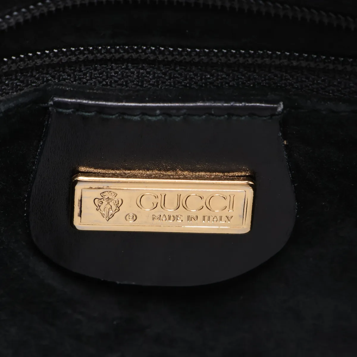 Sherry Line Leather Shoulder Bag, Black — view 10