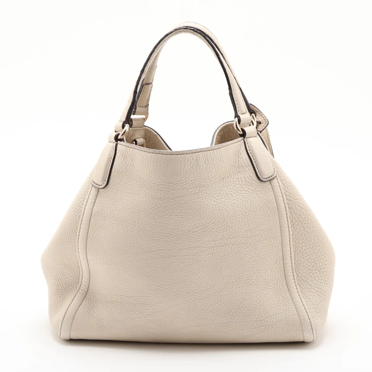 Soho 336751 Leather 2-Way Handbag, White — view 2