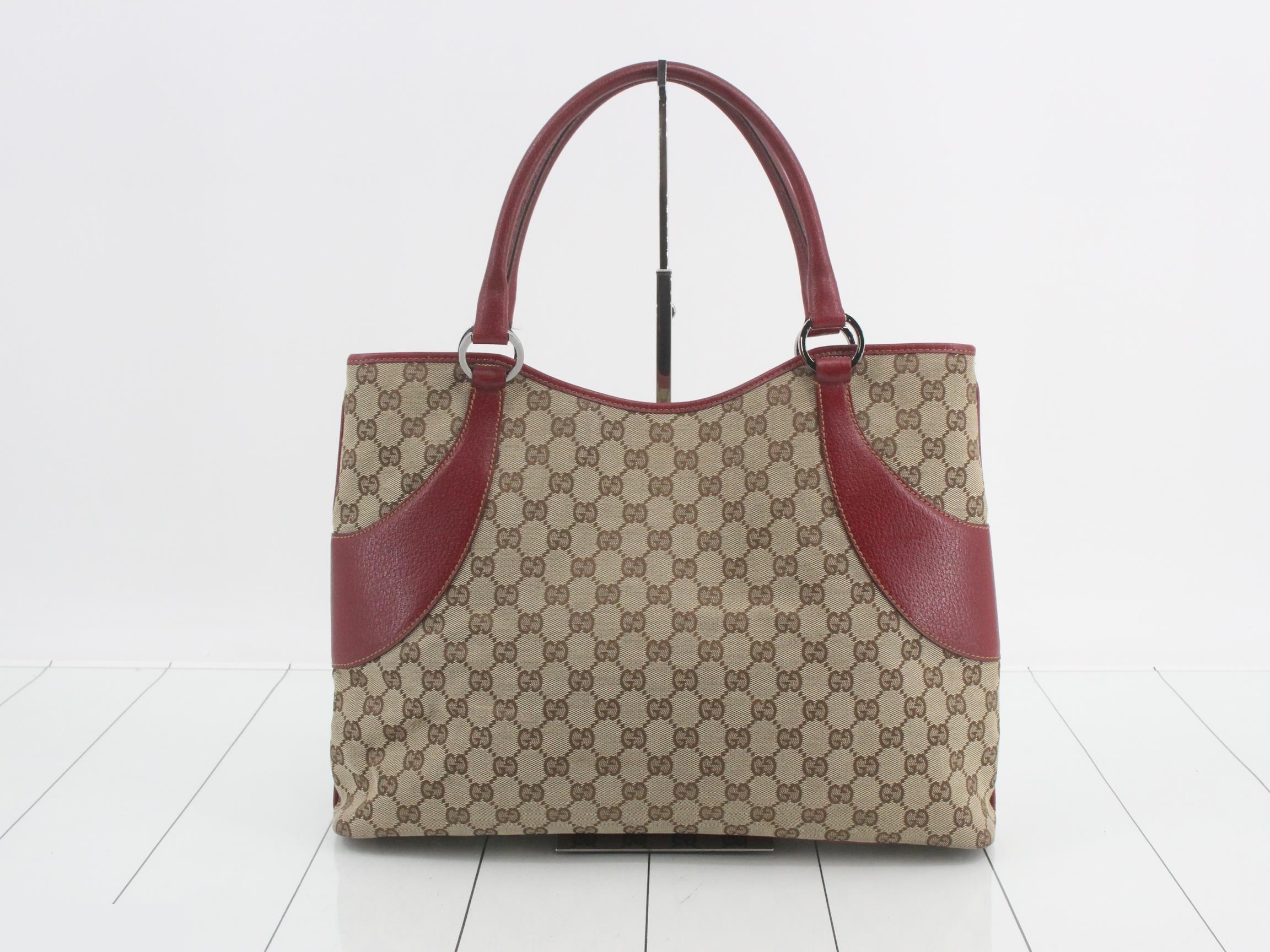 GG Canvas Tote Bag - Red — view 2