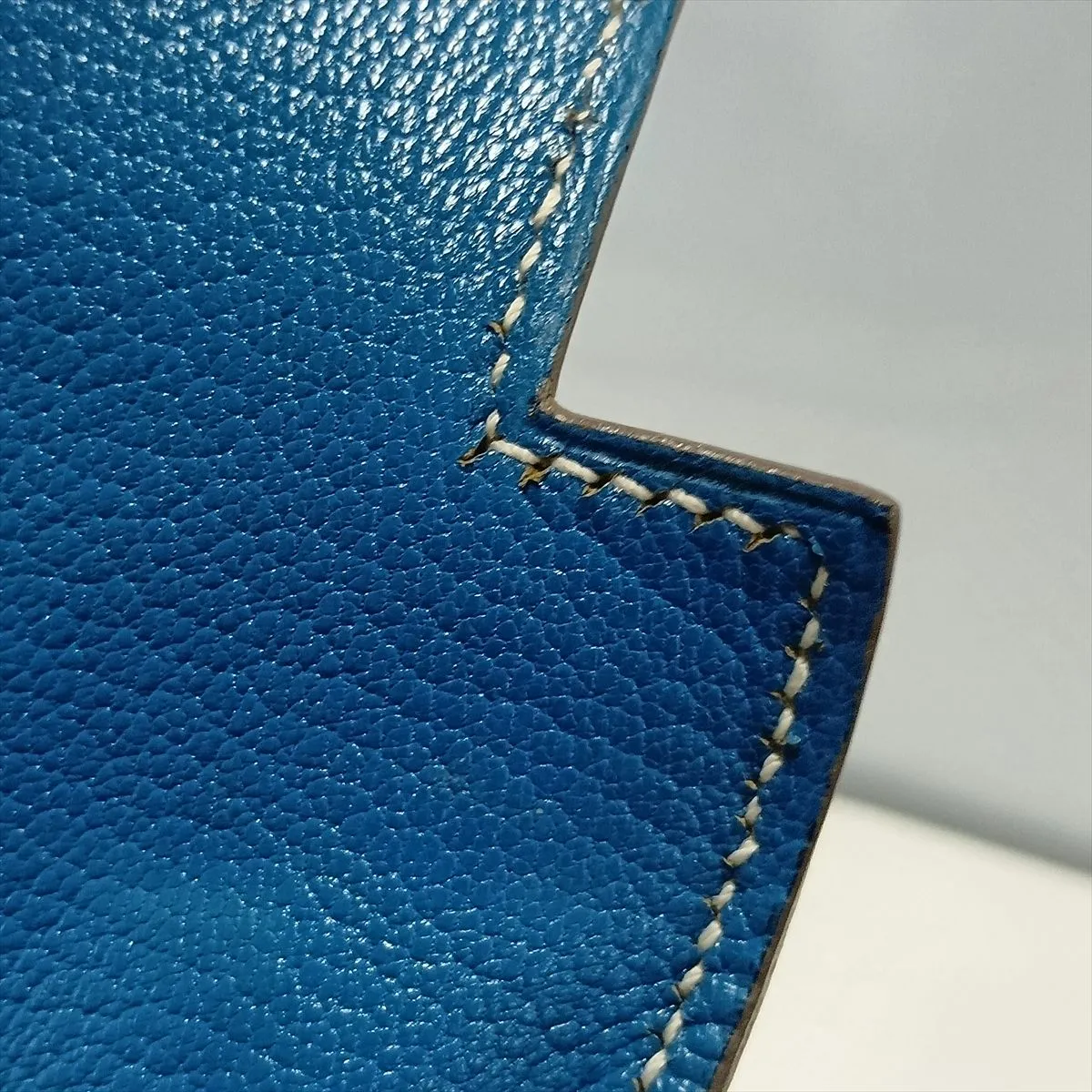[Individually packaged] Hermes Candy Kelly 35 Veau Epsom Celeste x Mykonos Silver Hardware O: 2011 — view 15