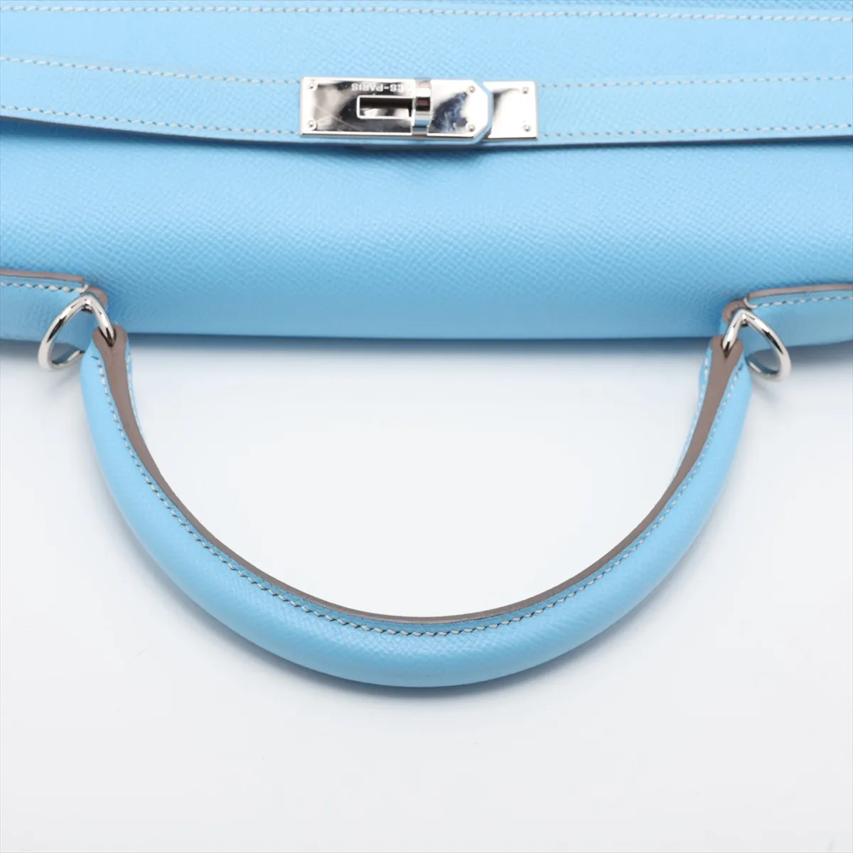 [Individually packaged] Hermes Candy Kelly 35 Veau Epsom Celeste x Mykonos Silver Hardware O: 2011 — view 5