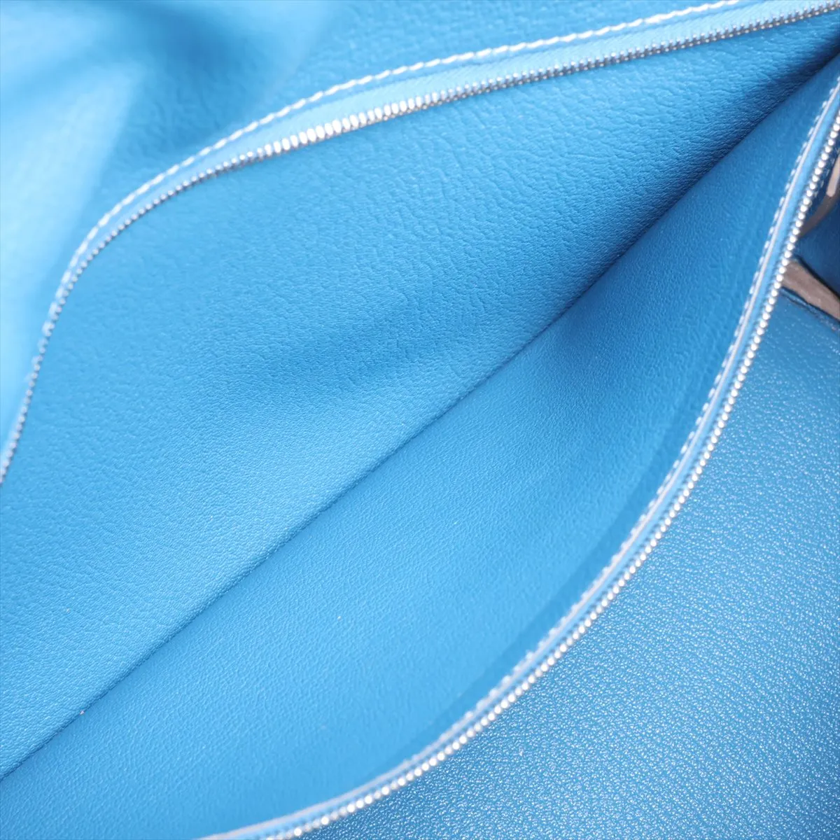 [Individually packaged] Hermes Candy Kelly 35 Veau Epsom Celeste x Mykonos Silver Hardware O: 2011 — view 9