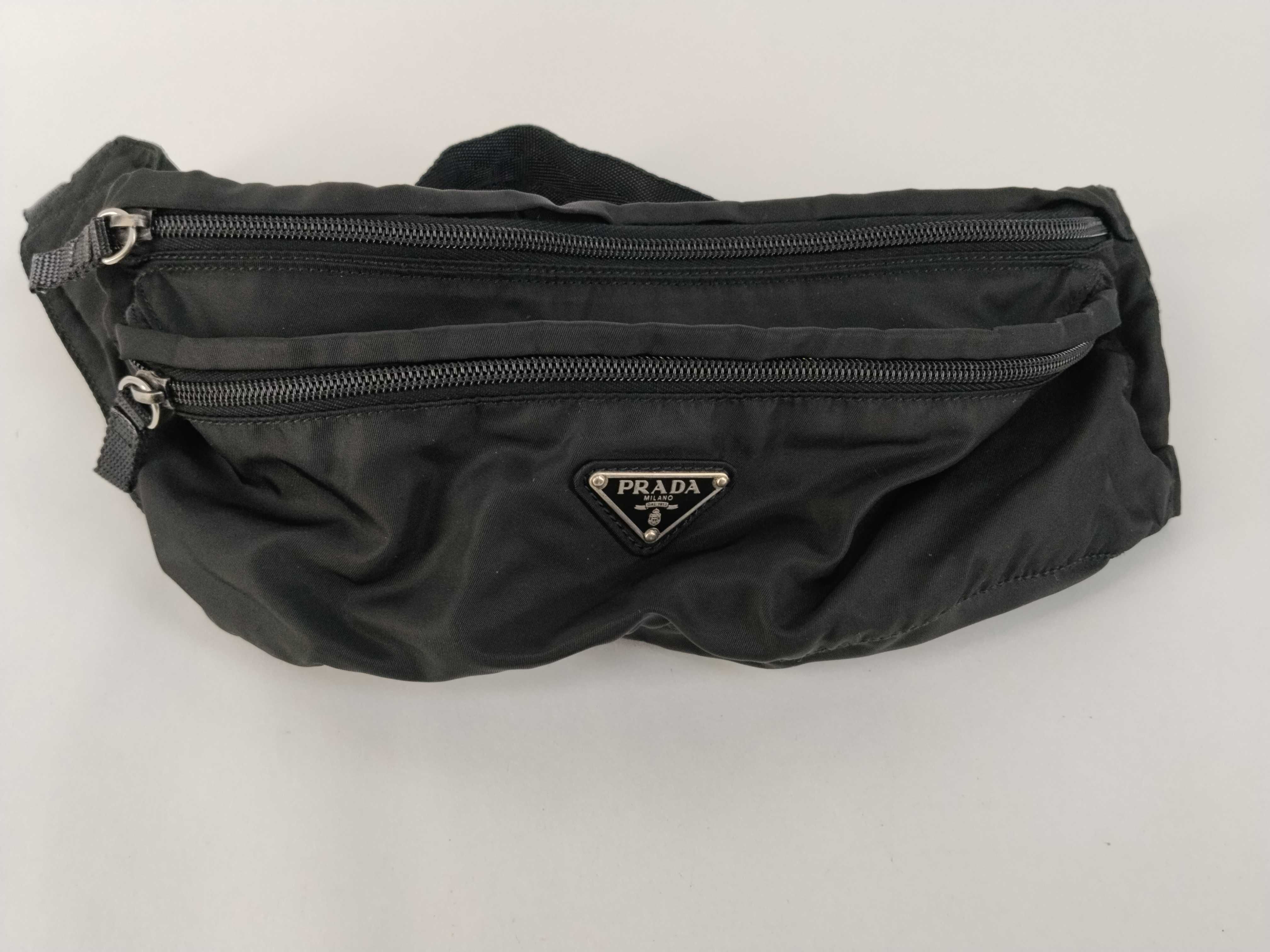 Nylon Waist Bag, Black Nylon Waist Bag