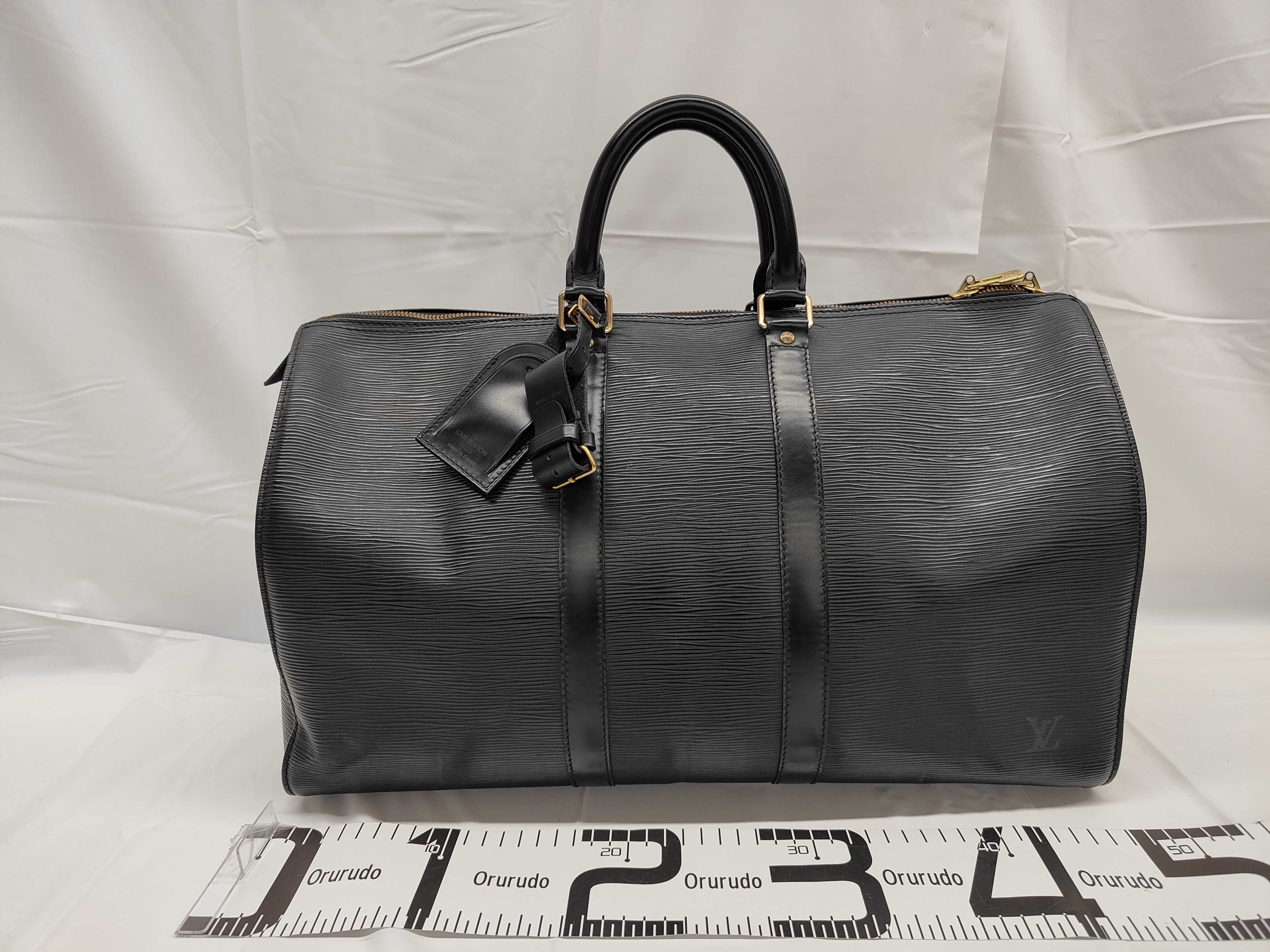 Epi Keepall 50 Black M42962 Boston Bag — view 2
