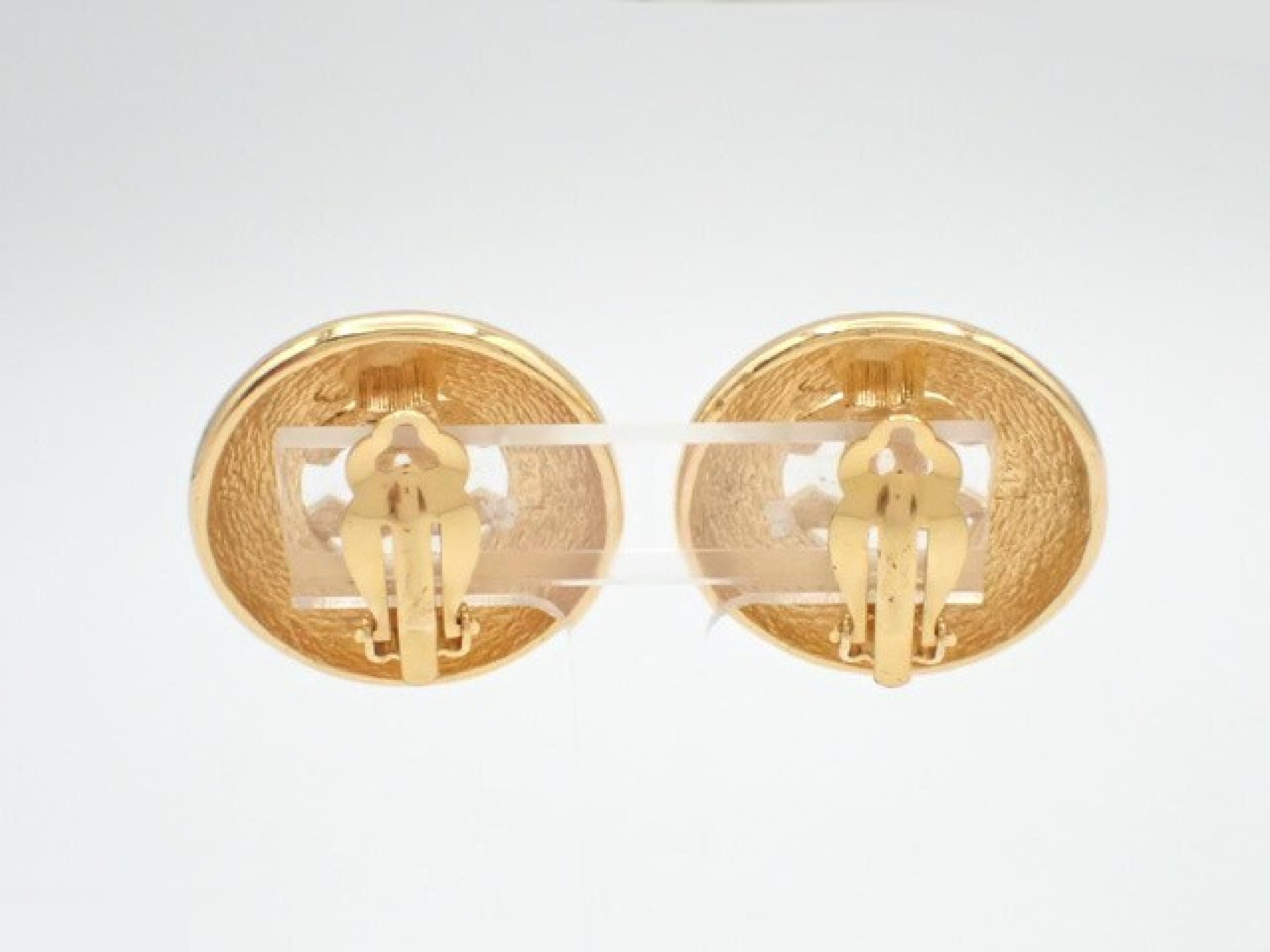 Coco Mark Earrings, Engraved 2417 — view 2