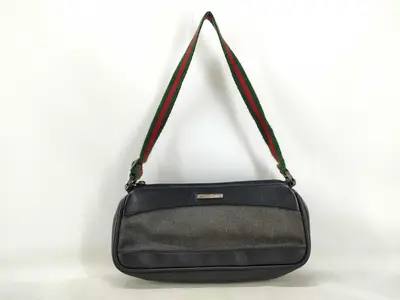 Denim Sherry Line Accessory Pouch Handbag