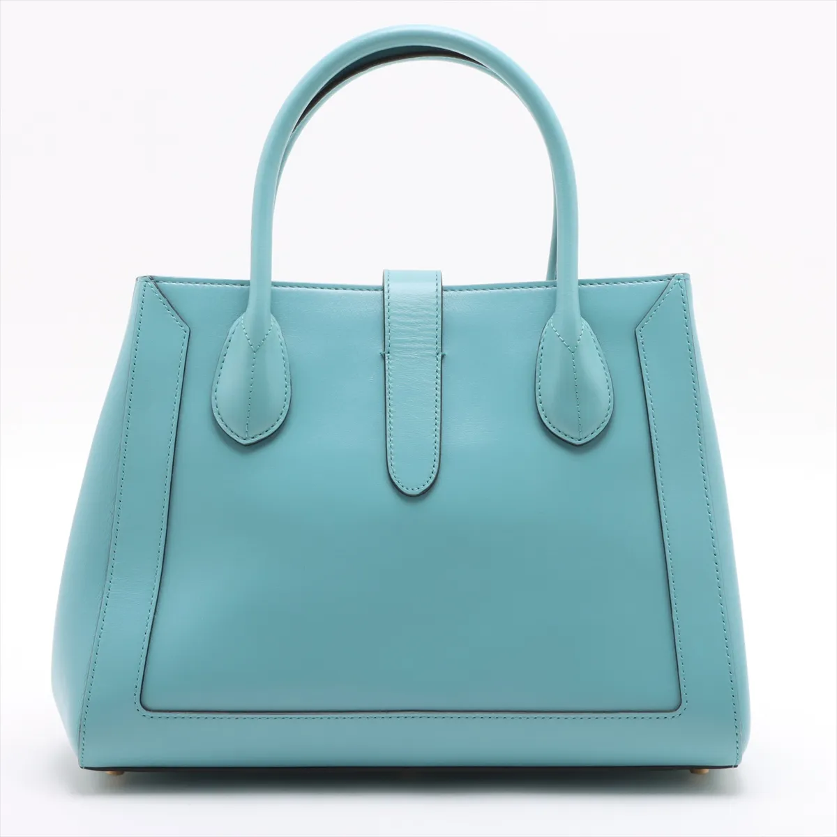 Jackie 1961 Leather 2WAY Handbag Blue 649016 — view 2