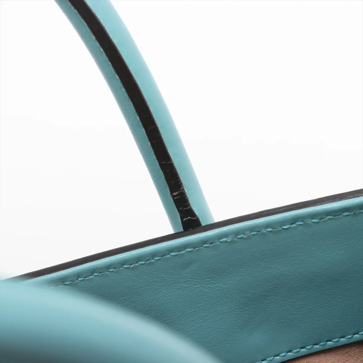 Jackie 1961 Leather 2WAY Handbag Blue 649016 — view 12