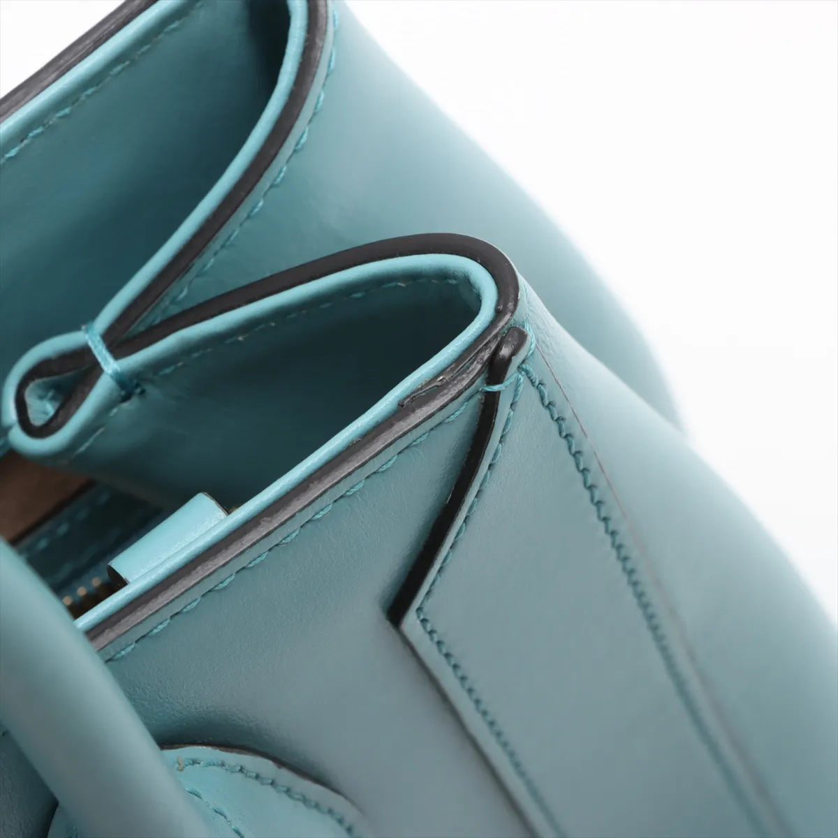 Jackie 1961 Leather 2WAY Handbag Blue 649016 — view 14