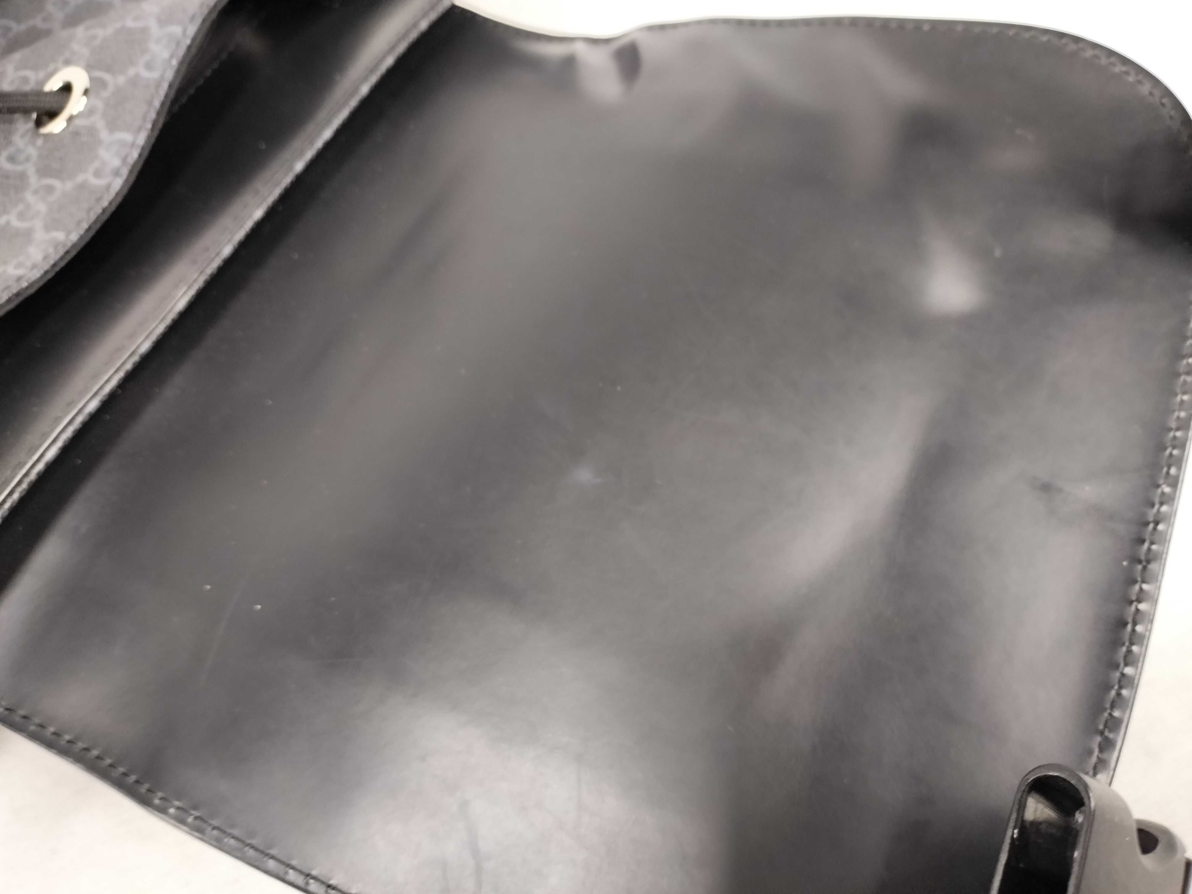 GG Supreme Sherry Line 495563 PVC Leather Black Backpack — view 8