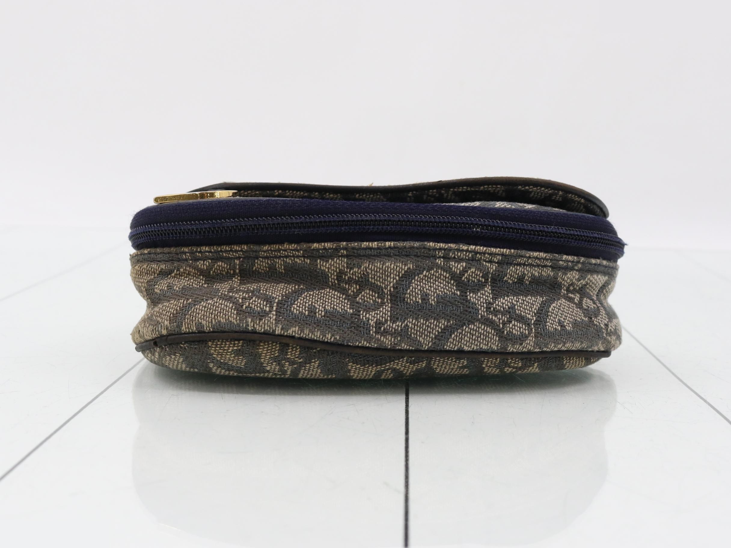 Trotter Saddle Pouch, Navy — view 3