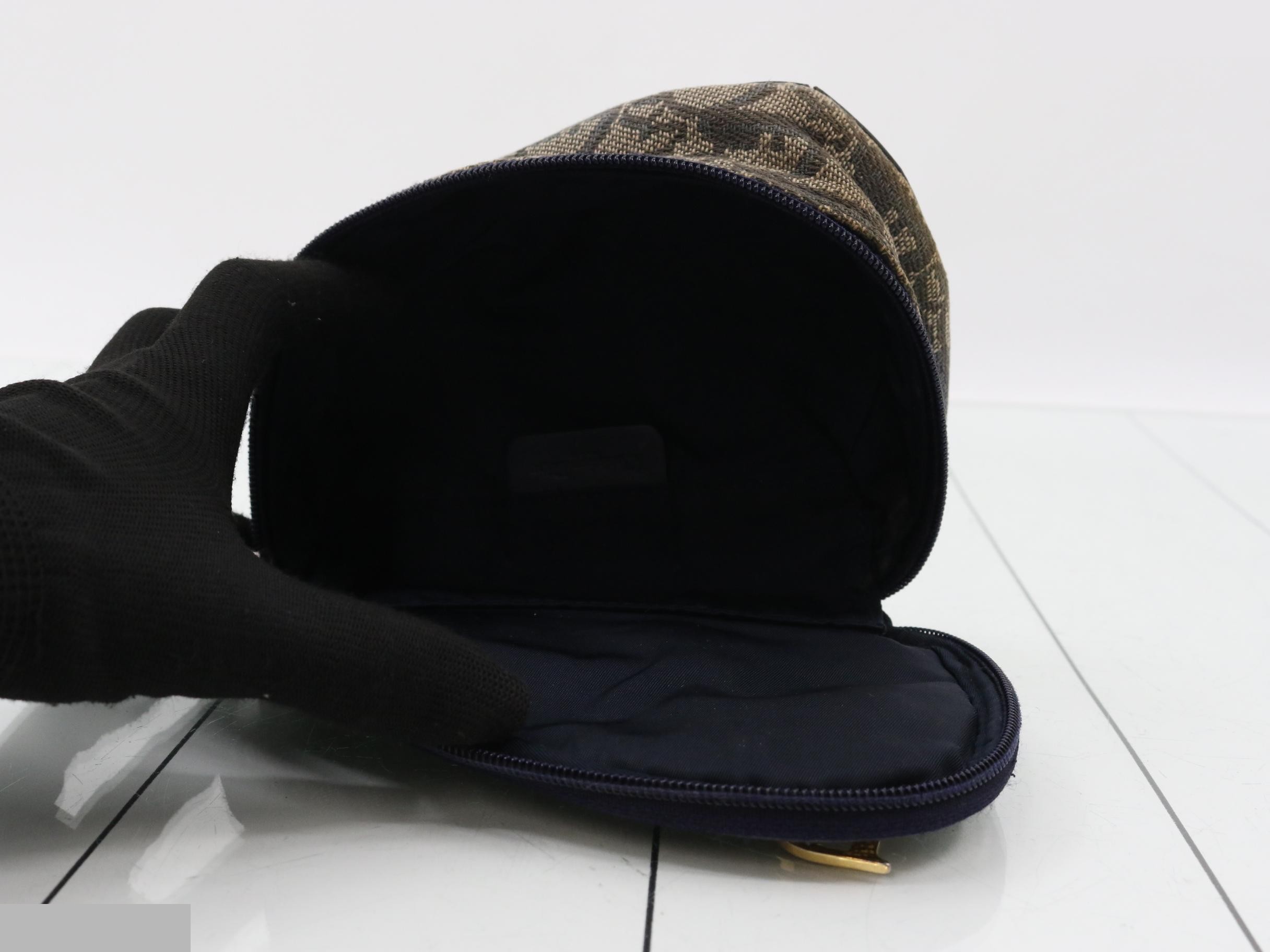 Trotter Saddle Pouch, Navy — view 4