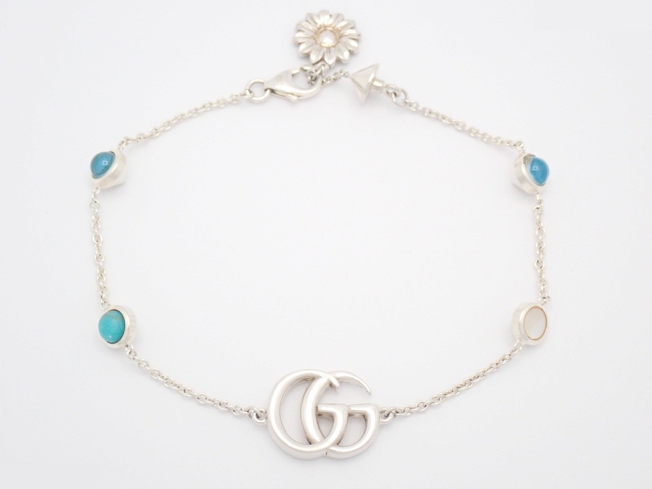 Double G Bracelet - Topaz, Turquoise, Mother-of-Pearl