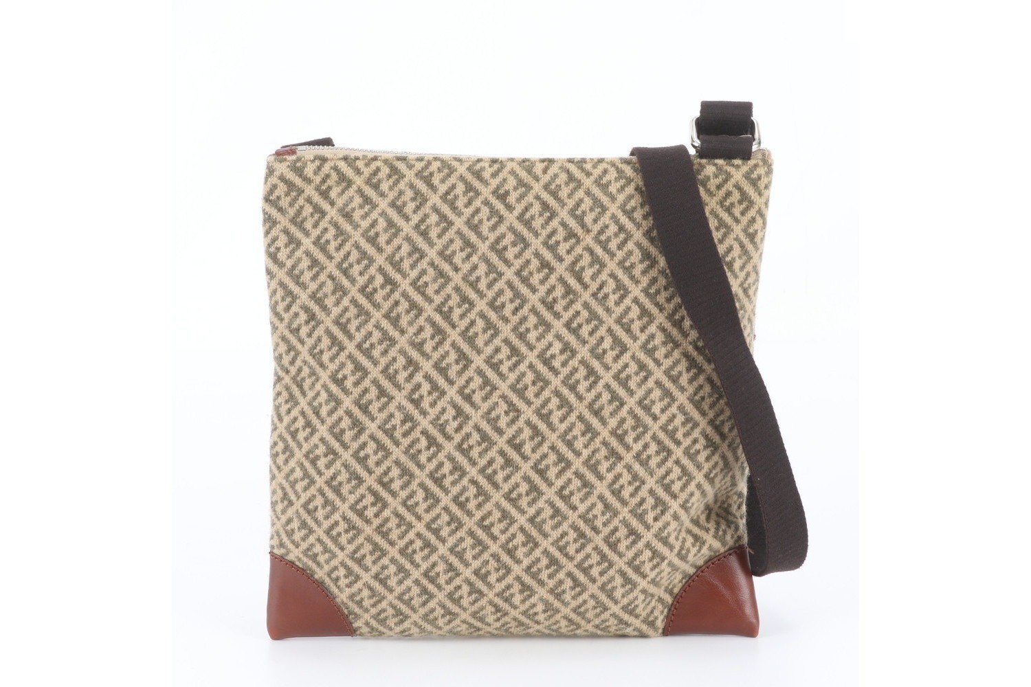 Zucchino 119-2384 Leather Canvas Shoulder Bag