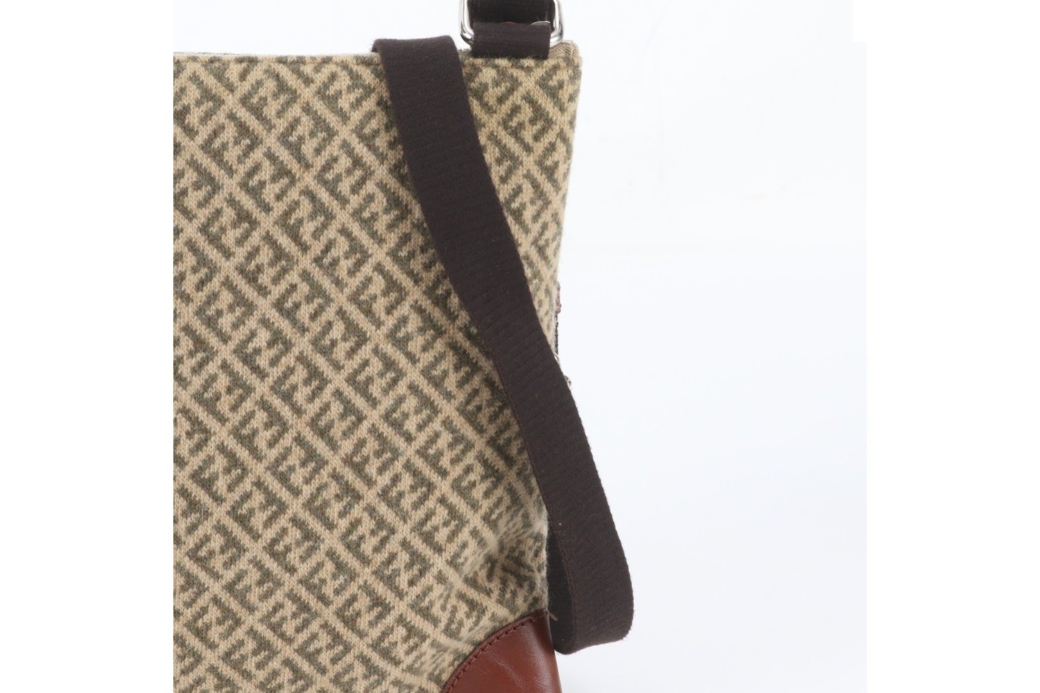 Zucchino 119-2384 Leather Canvas Shoulder Bag — view 2
